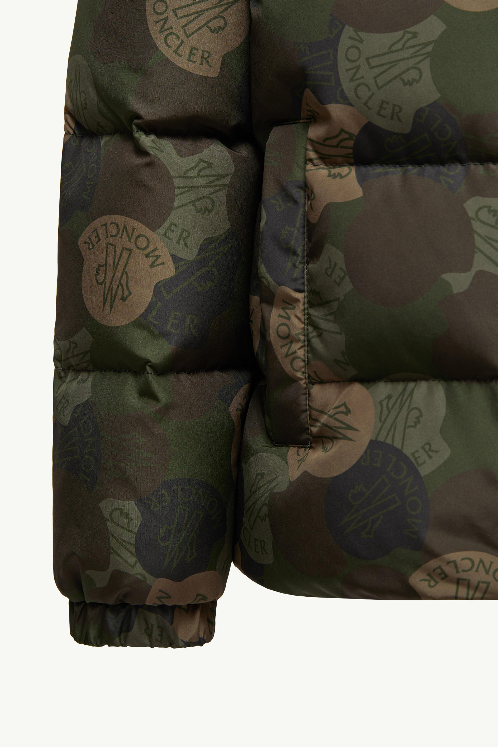 Escer ダウンジャケット ボーイズ グリーン & ブラウン Moncler 5