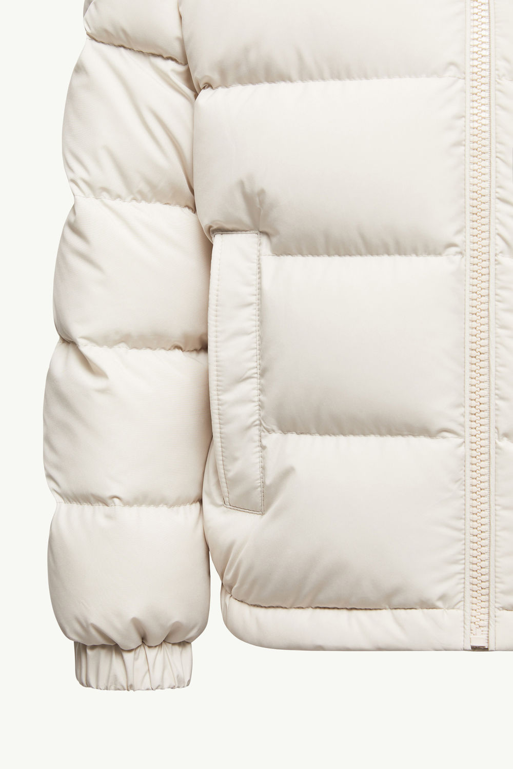 Taidu Hooded Down Jacket Boy White Ivory Moncler 3