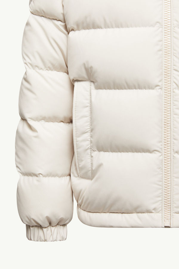 Taidu Hooded Down Jacket Boy White Ivory Moncler 3