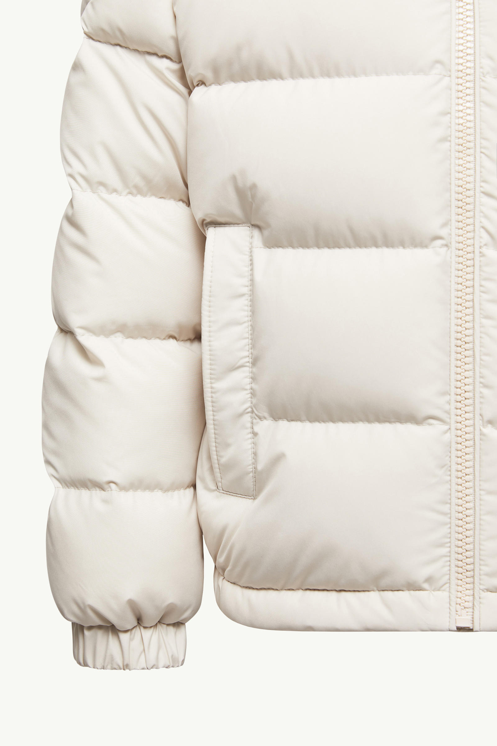 Taidu Hooded Down Jacket Boy White Ivory Moncler 3