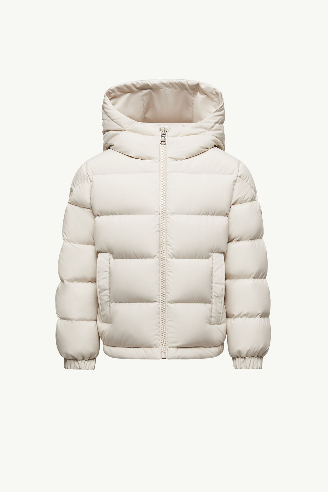 Taidu Daunenjacke mit Kapuze Jungen Weiß-Elfenbein Moncler 0