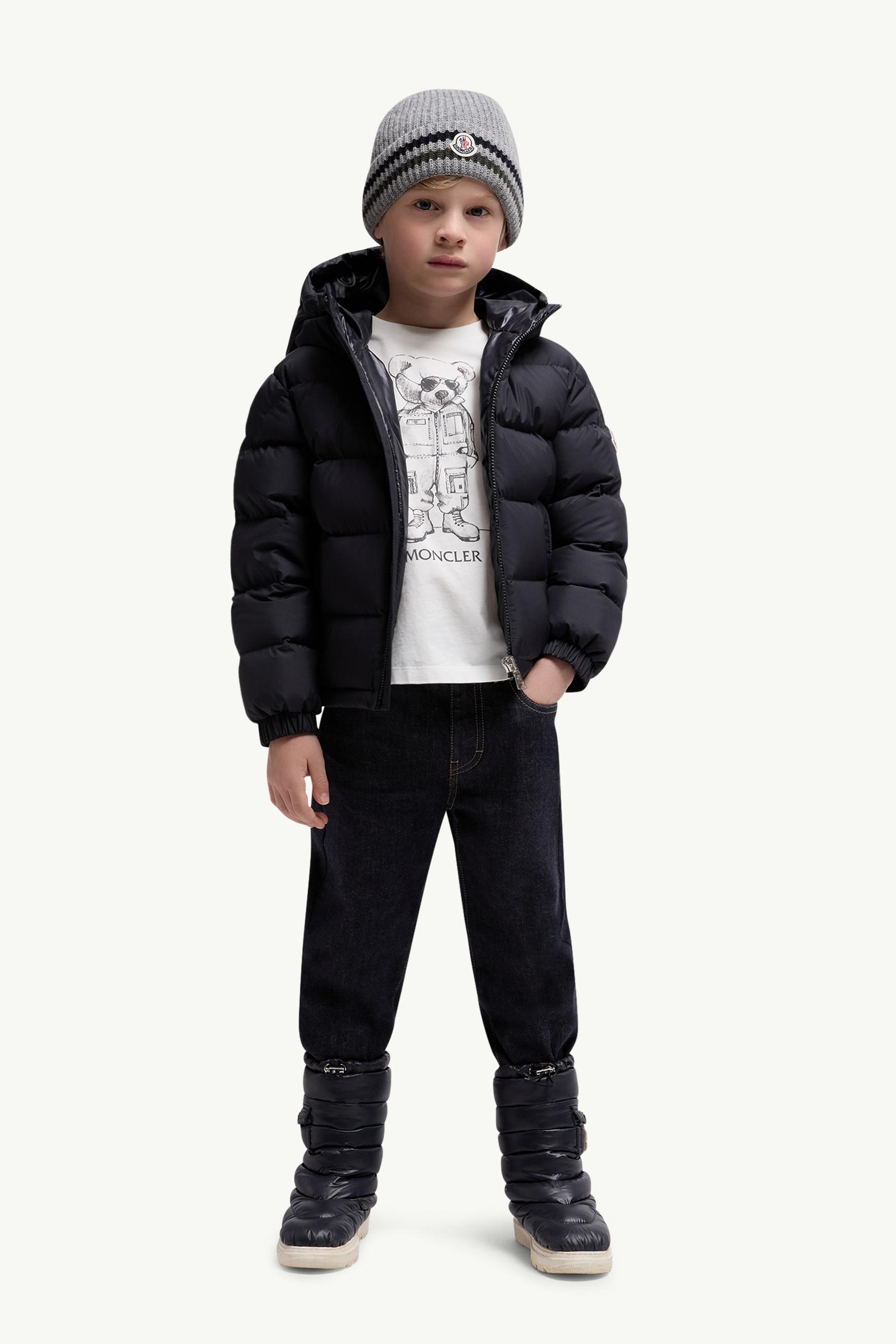 Taidu Hooded Down Jacket Boy Navy Blue Moncler 1