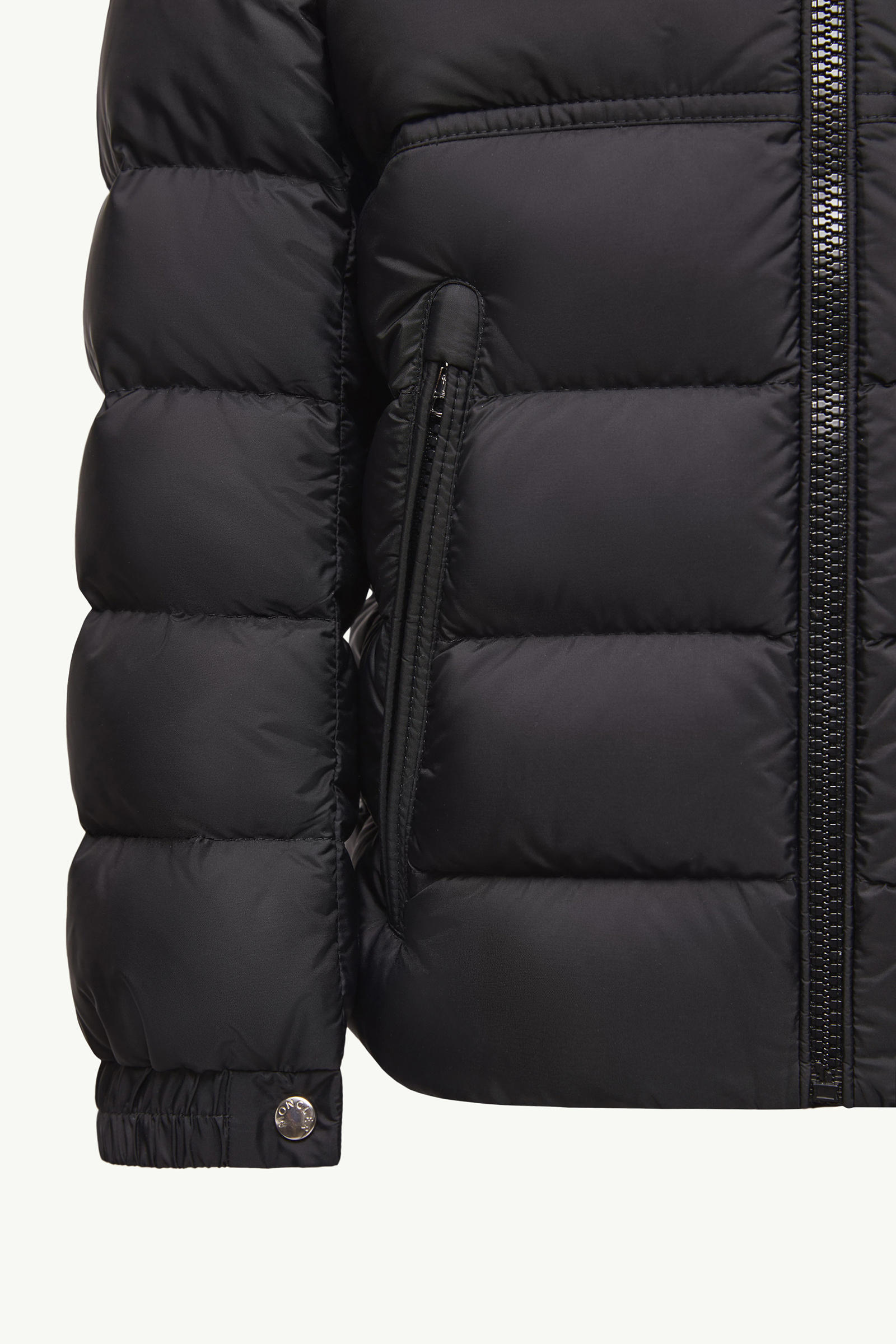 New Byronf Hooded Down Jacket Boy Black Moncler 4