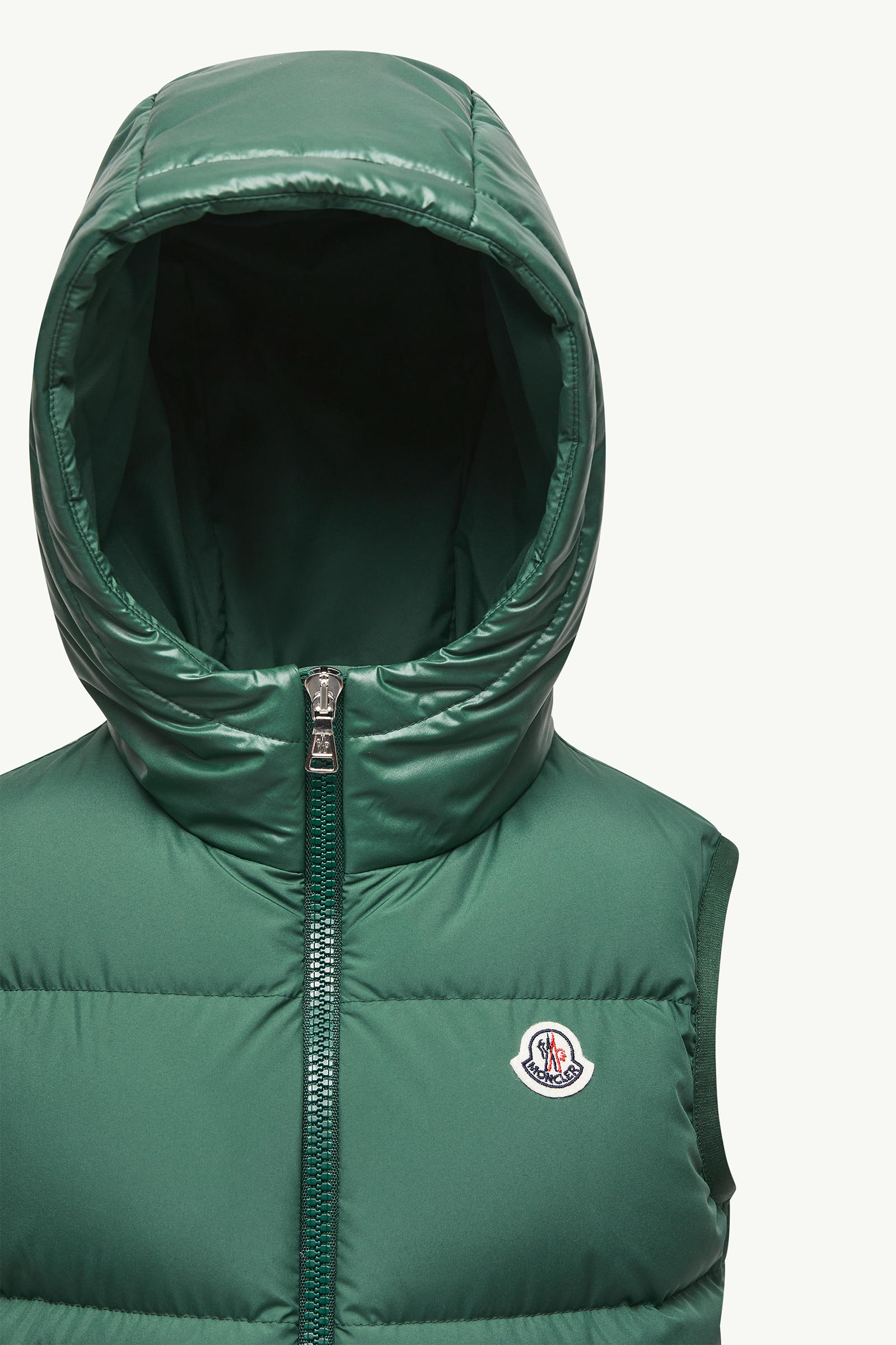 Voldan Hooded Down Vest Boy Emerald Green Moncler 2