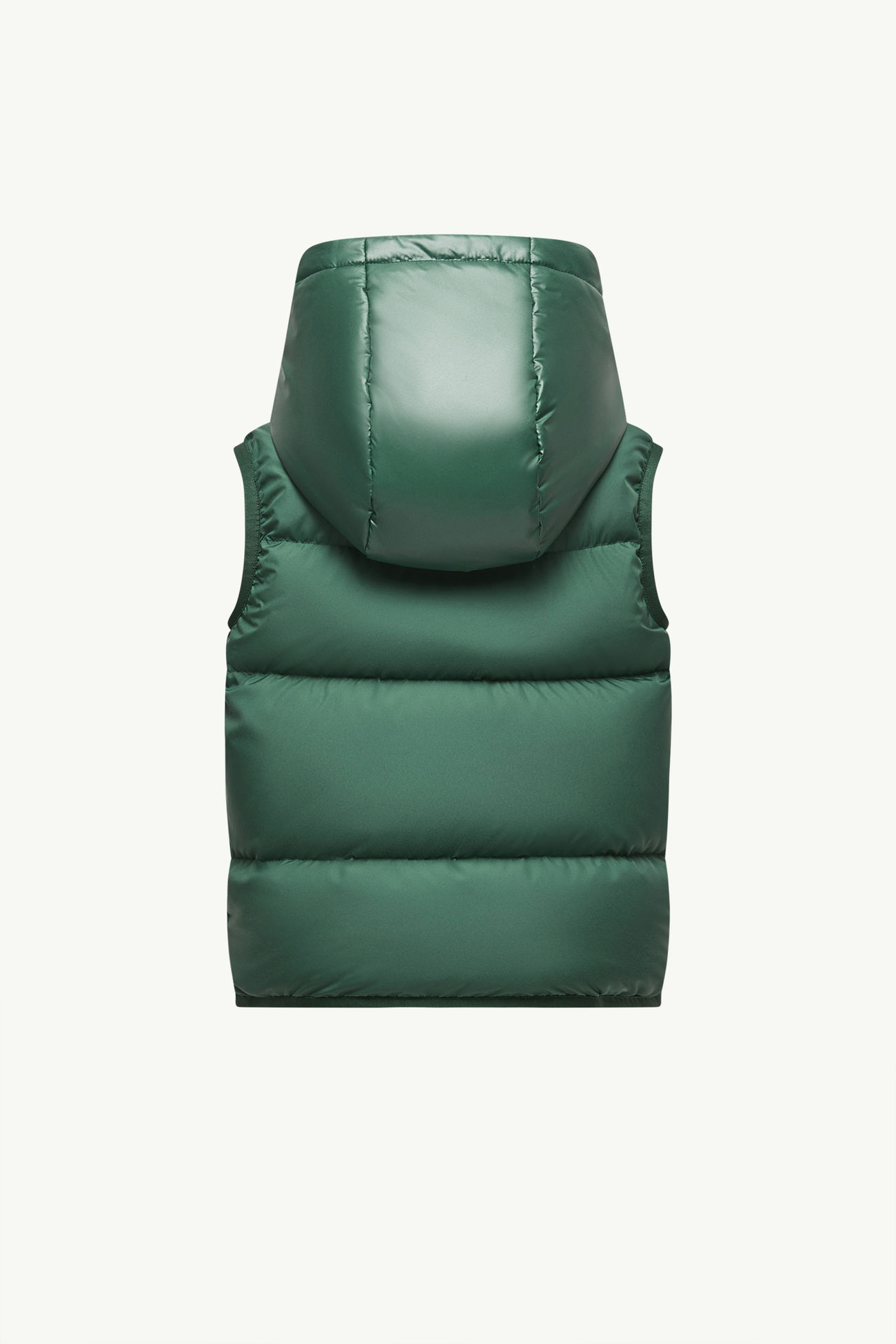 Chaleco plumífero con capucha Voldan Niño Verde Esmeralda Moncler 3