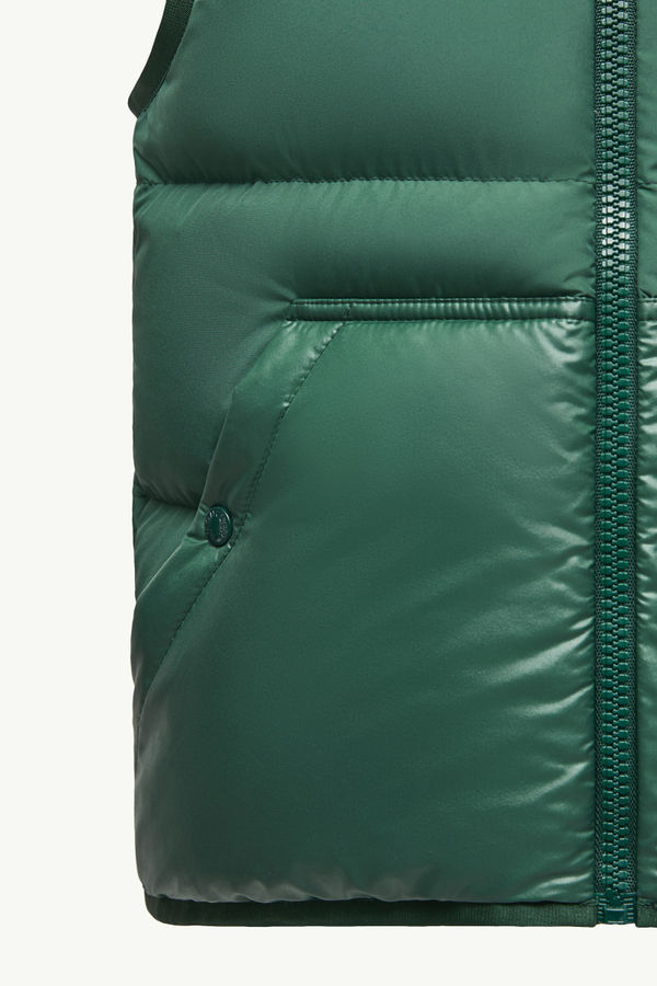 Voldan Daunenweste mit Kapuze Jungen Smaragdgrün Moncler 4