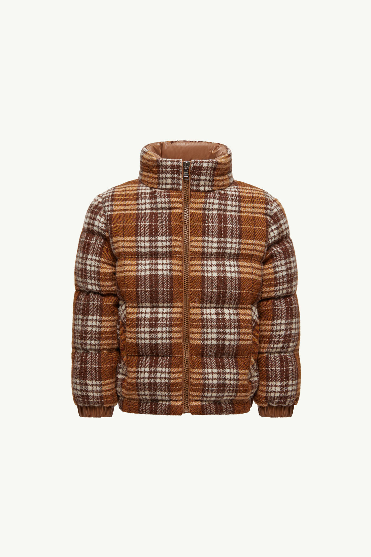 Piumino in Lana Vabi Bambino Marrone Moncler 0
