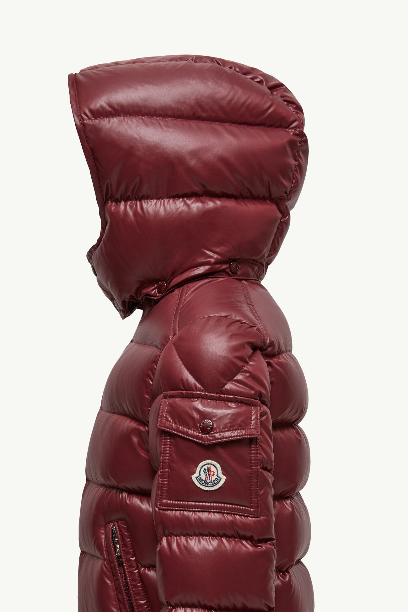 New Moncler Maya連帽羽絨外套 男童 紅色 Moncler 1