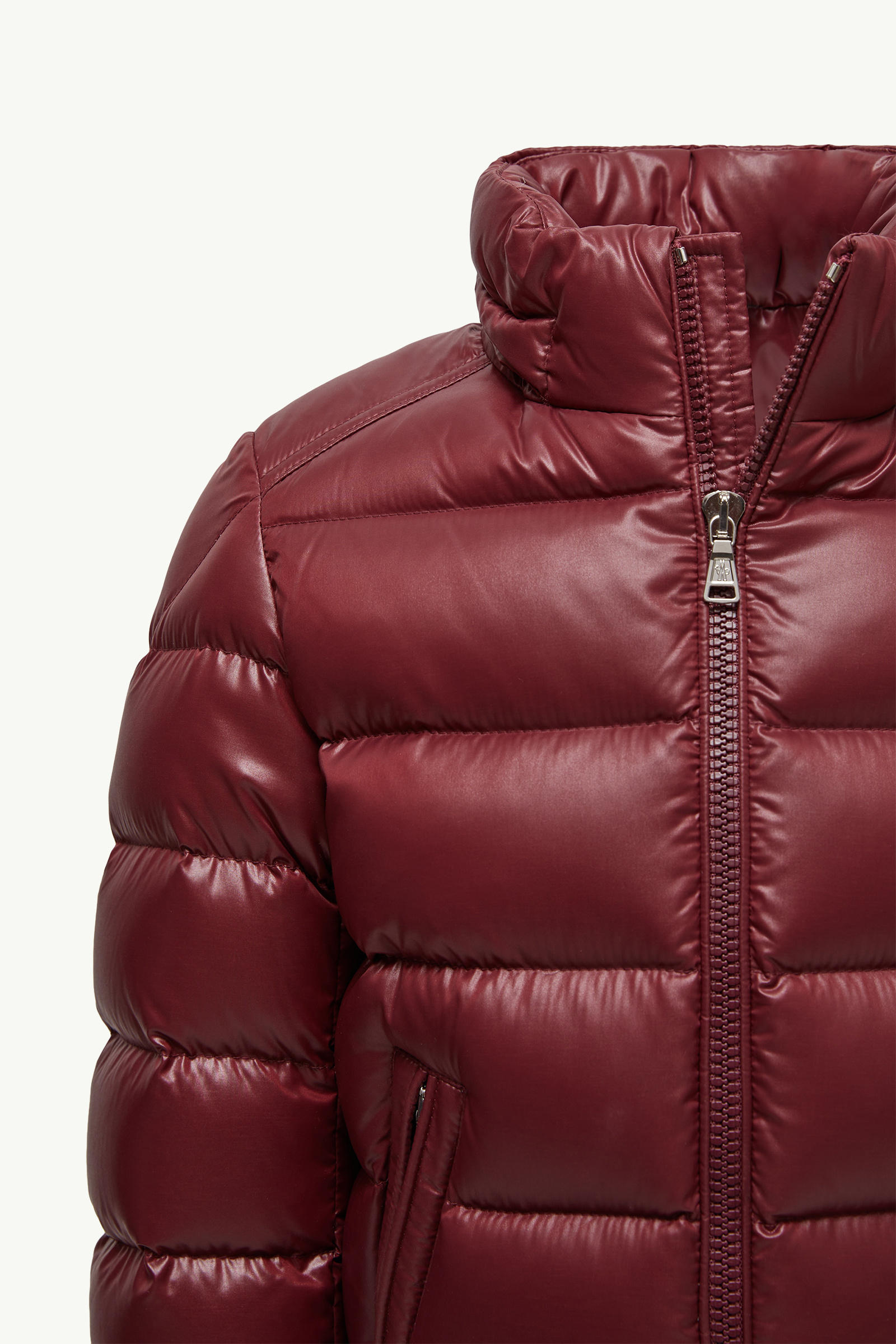 New Moncler Maya Hooded Down Jacket Boy Red Moncler 3