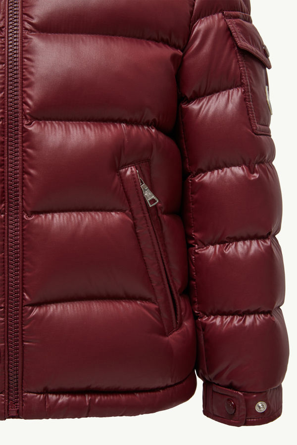 New Moncler Maya Hooded Down Jacket Boy Red Moncler 4