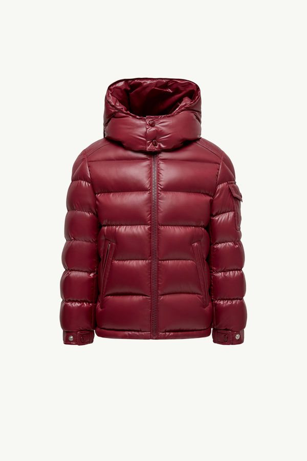 New Moncler Maya 후드 다운 재킷 키즈 남아 레드 Moncler 0