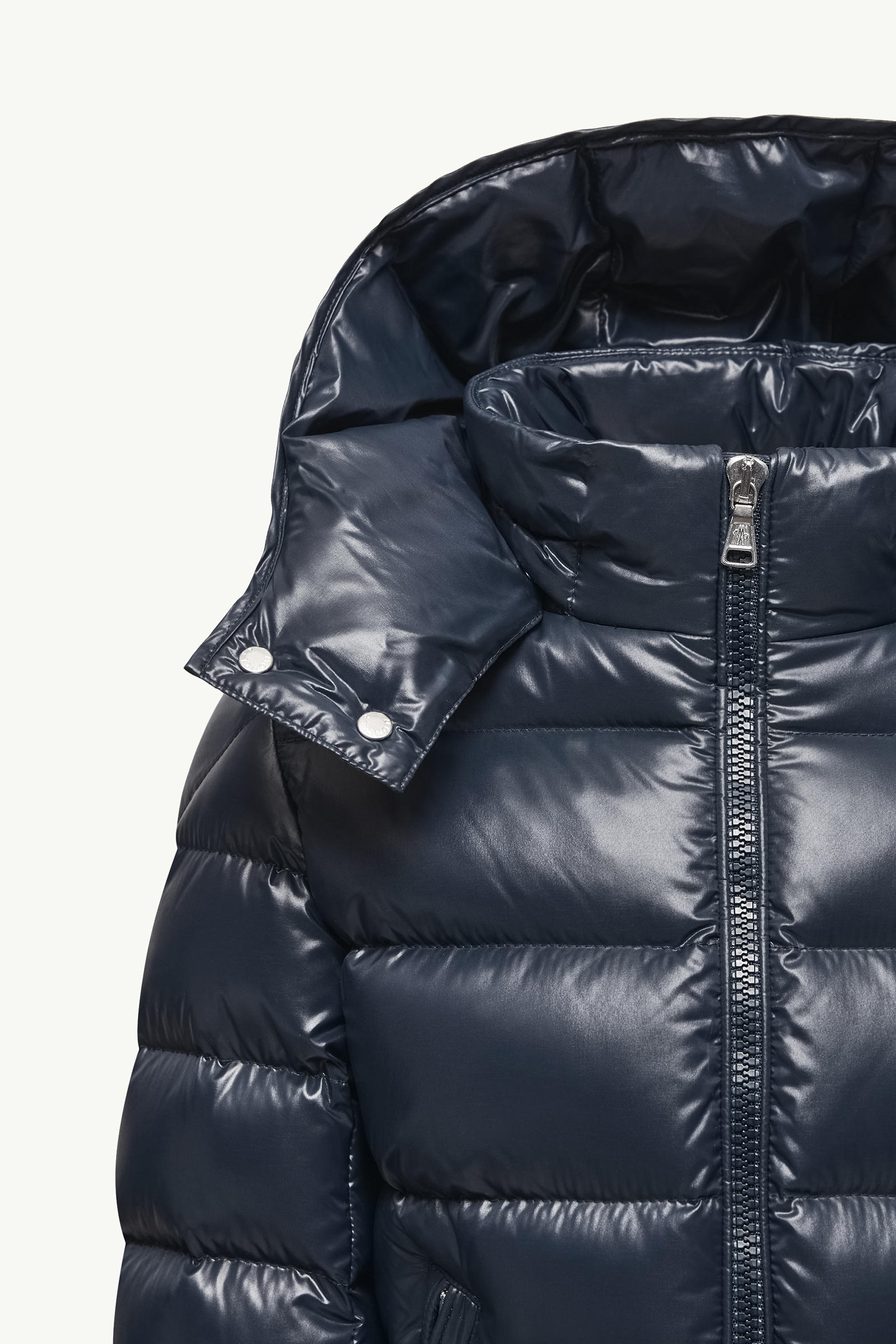 New Moncler Maya Hooded Down Jacket Boy Navy Blue Moncler 3