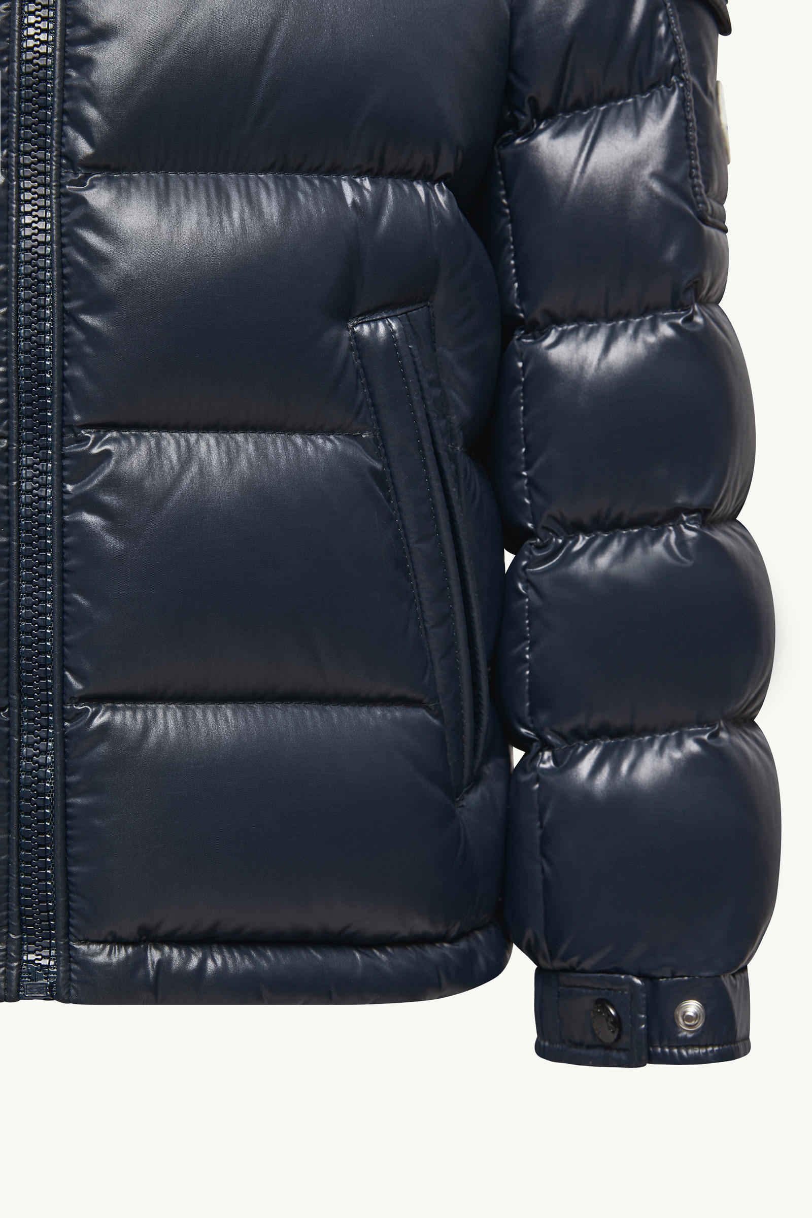 New Moncler Maya Hooded Down Jacket Boy Navy Blue Moncler 5