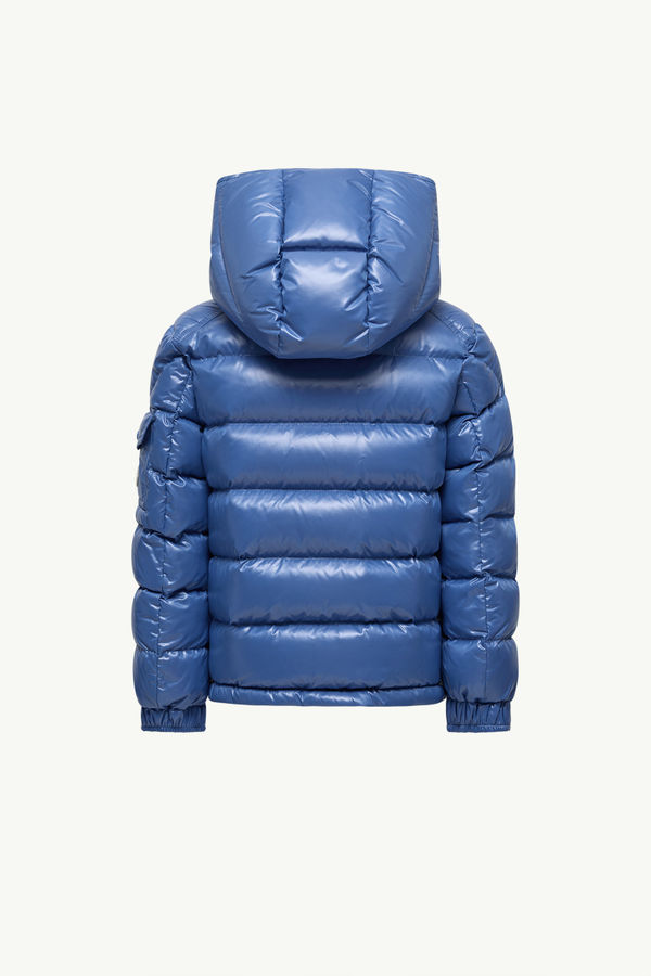 New Moncler Maya Hooded Down Jacket Boy Electric Blue Moncler 2