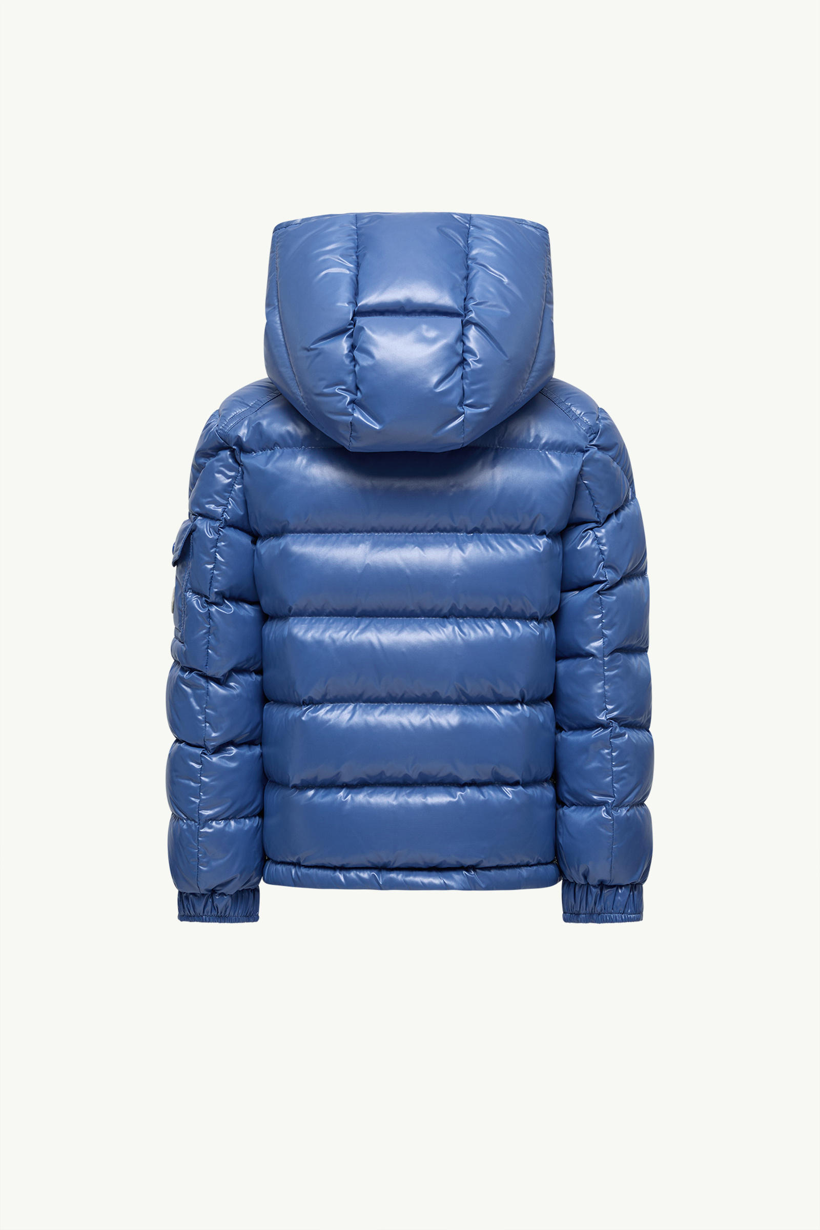 Piumino New Moncler Maya con cappuccio Bambino Blu Elettrico Moncler 2