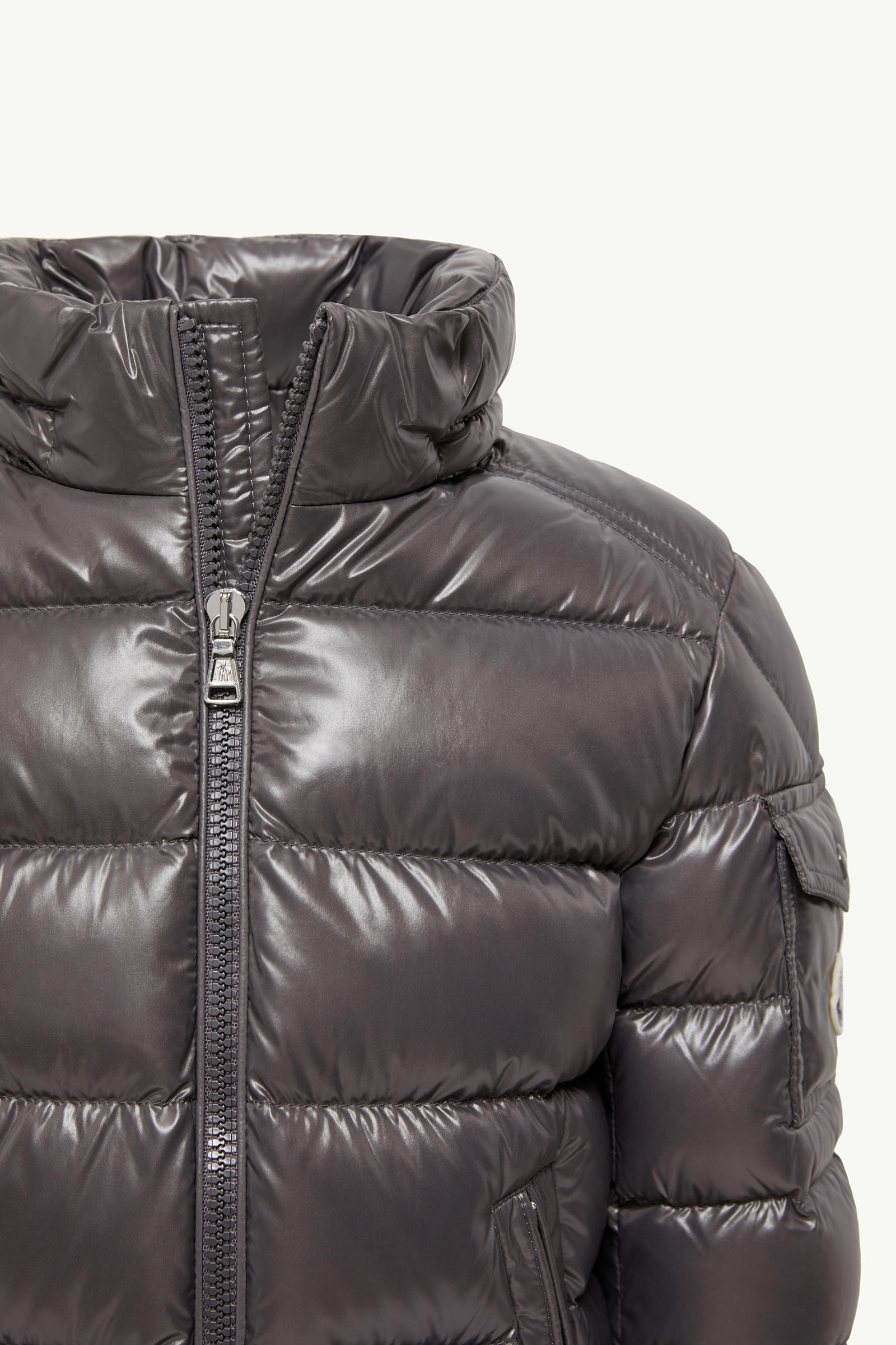 New Moncler Maya Hooded Down Jacket Boy Dark Gray Moncler 5