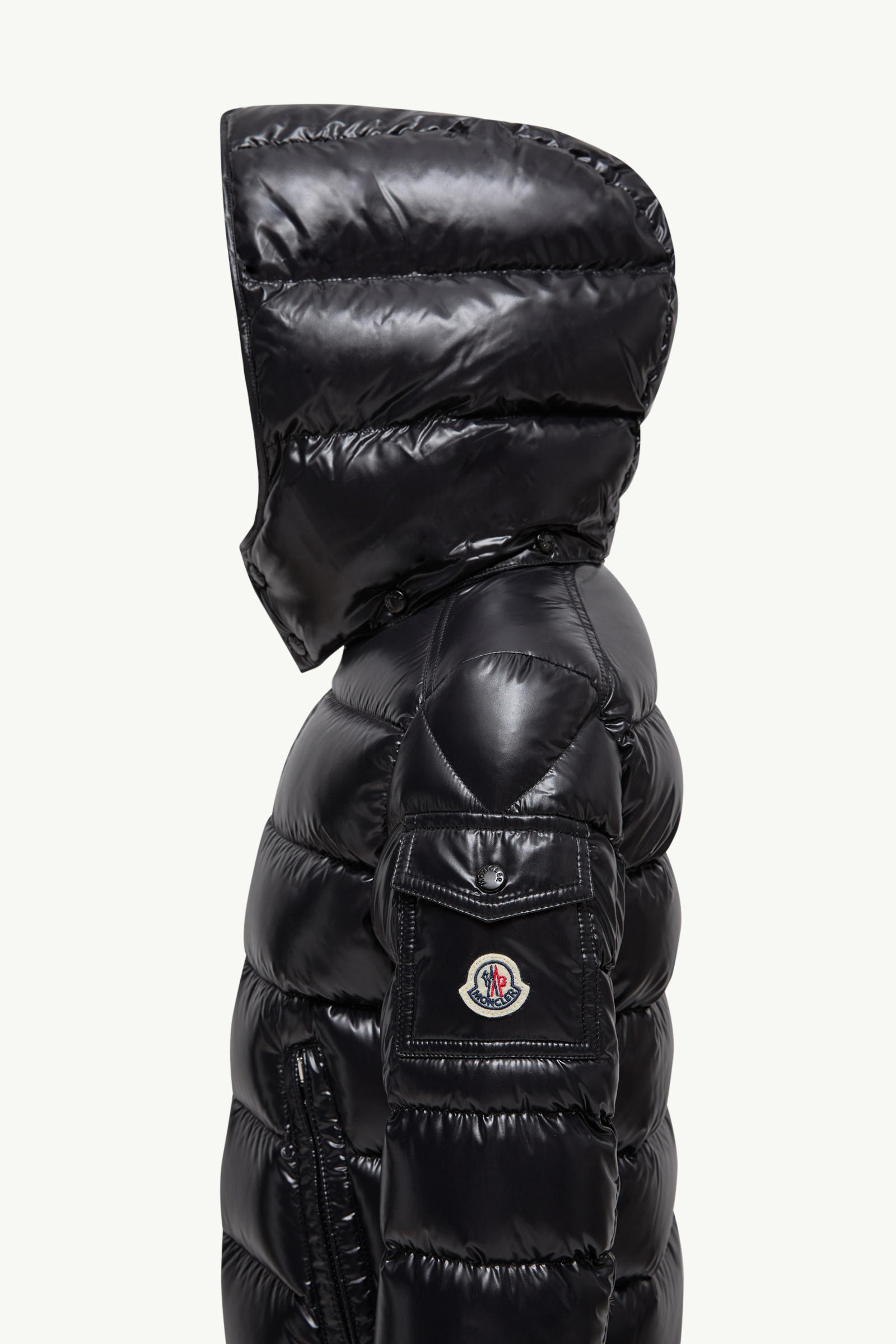 New Moncler Maya 후드 다운 재킷 키즈 남아 블랙 Moncler 1