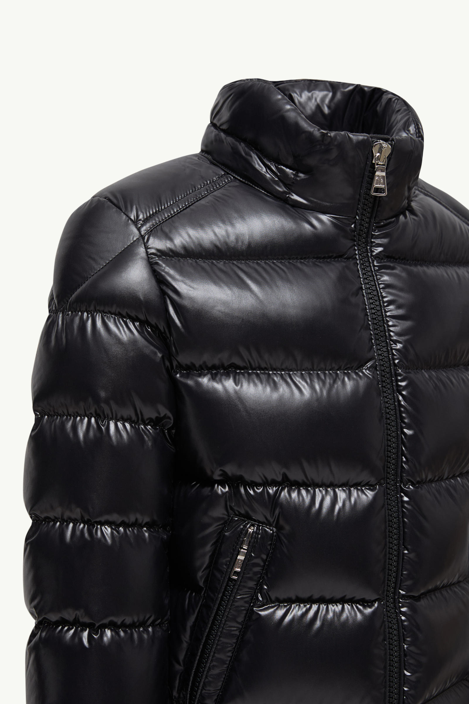 New Moncler Maya 후드 다운 재킷 키즈 남아 블랙 Moncler 3