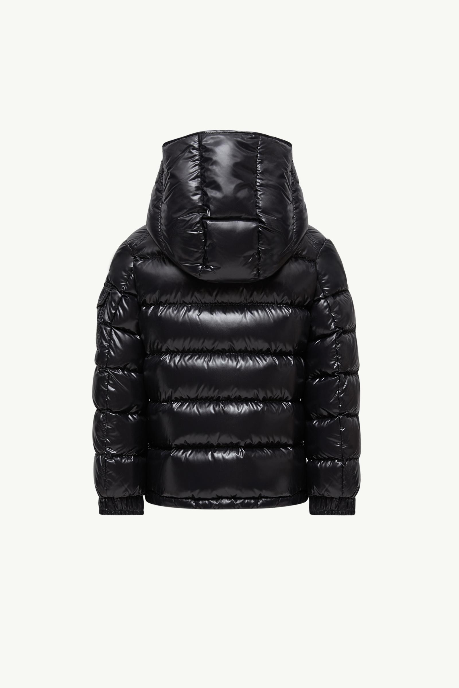 New Moncler Maya Hooded Down Jacket Boy Black Moncler 1