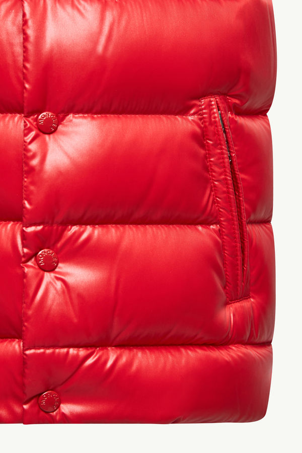 Tib Down Gilet Boy Red Moncler 3