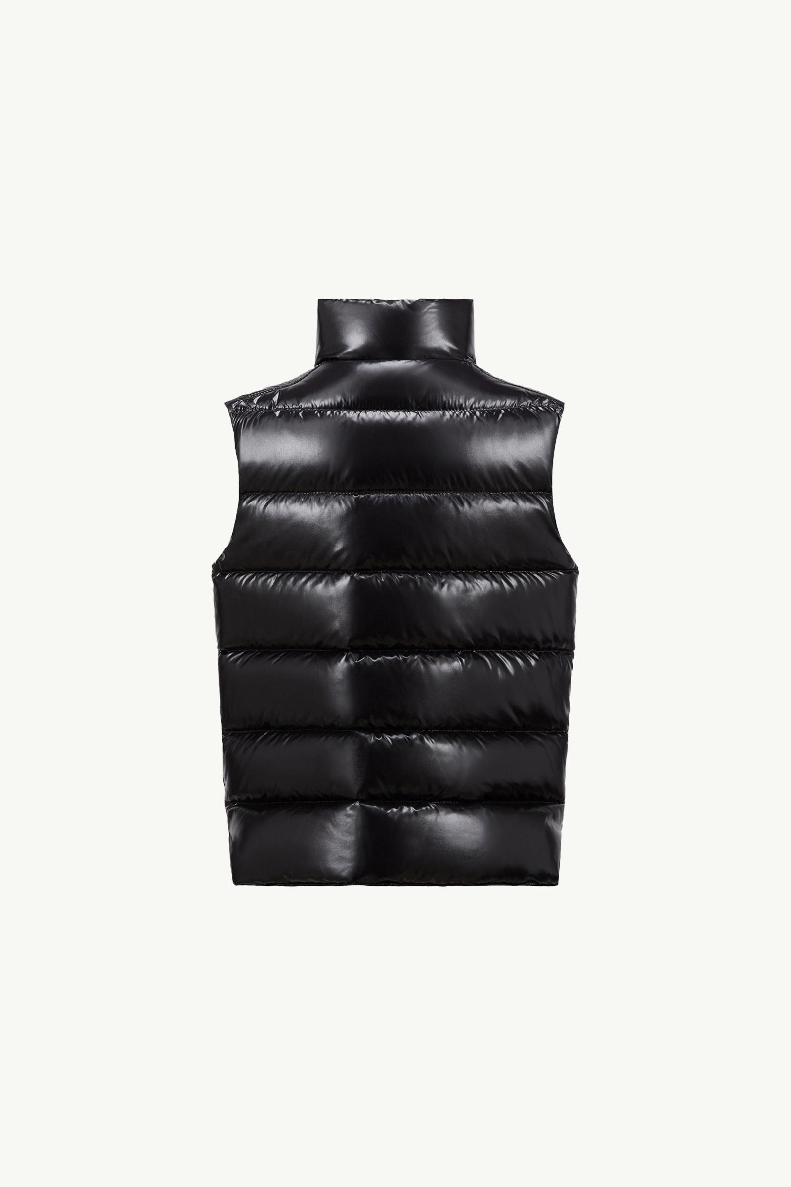 Black Tib Down Vest - Down Jackets & Vests for Children | Moncler US
