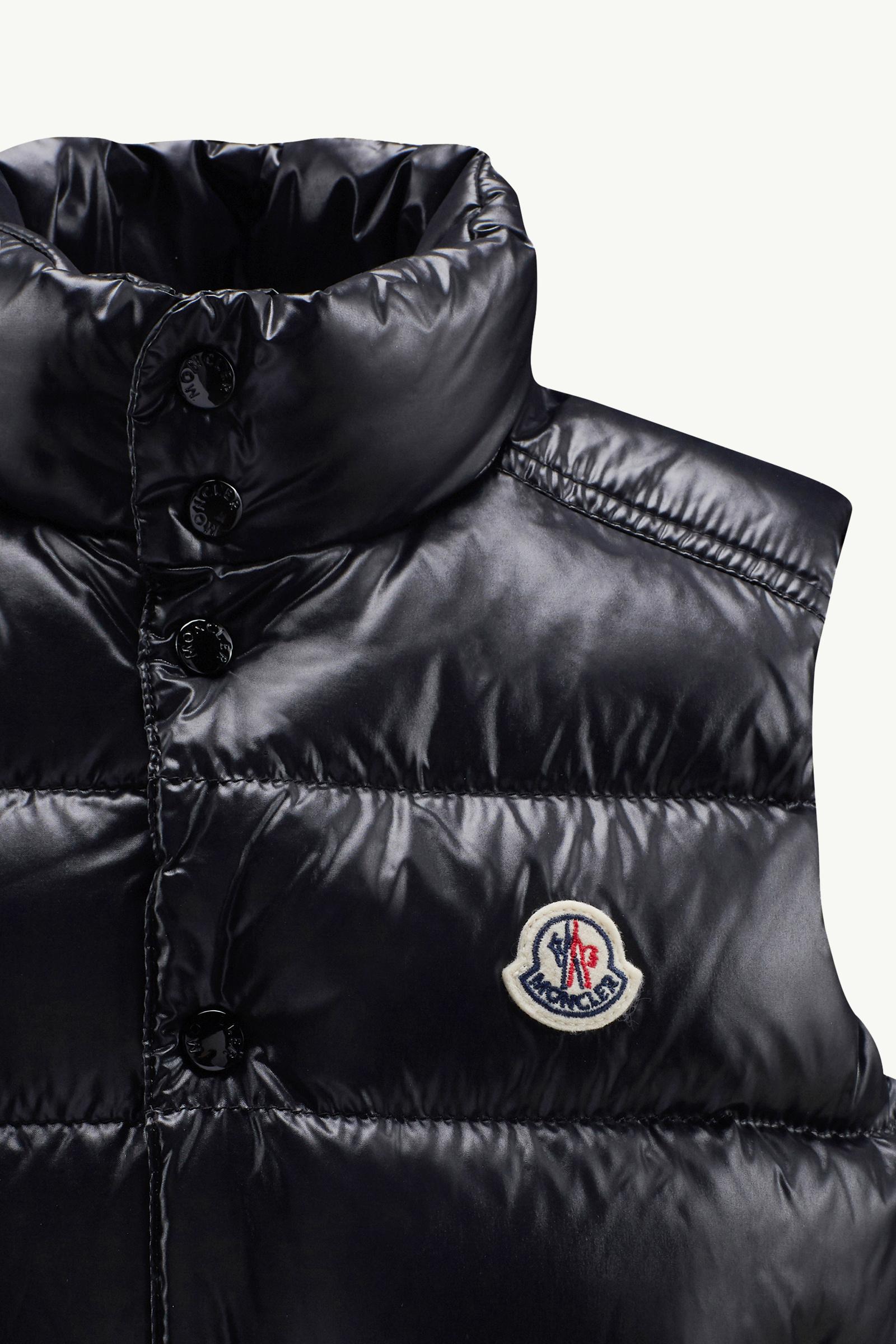 Black Tib Down Vest - Down Jackets & Vests for Children | Moncler US