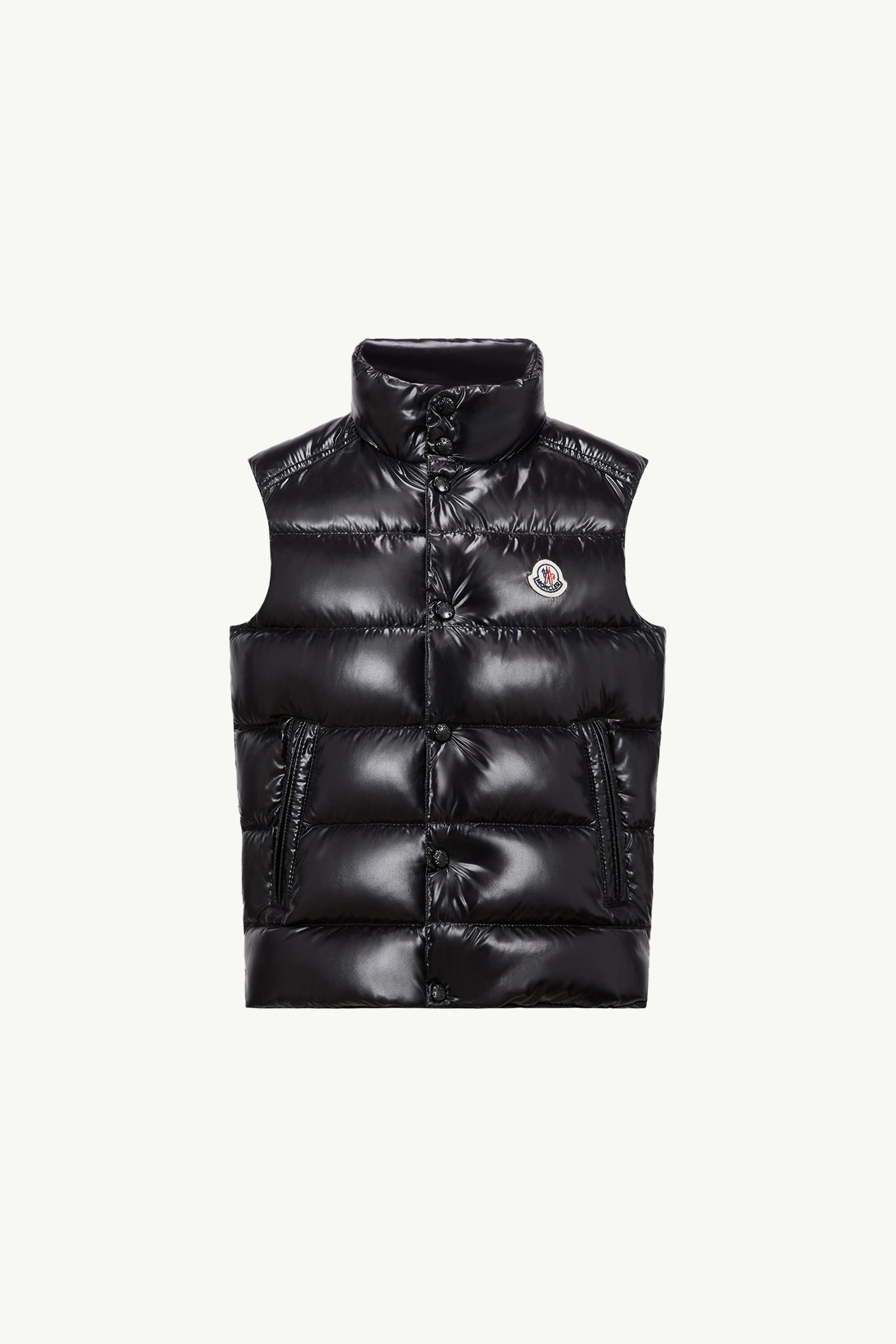 Black Tib Down Vest - Down Jackets & Vests for Children | Moncler US