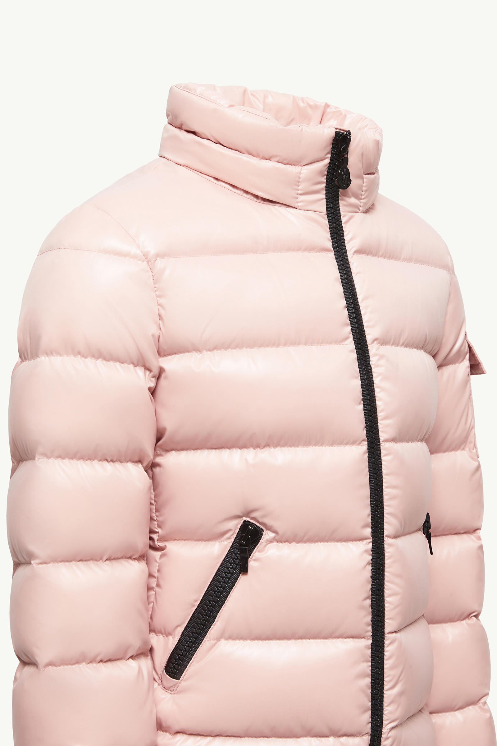 Bady Hooded Down Jacket Girl Pink Moncler 3
