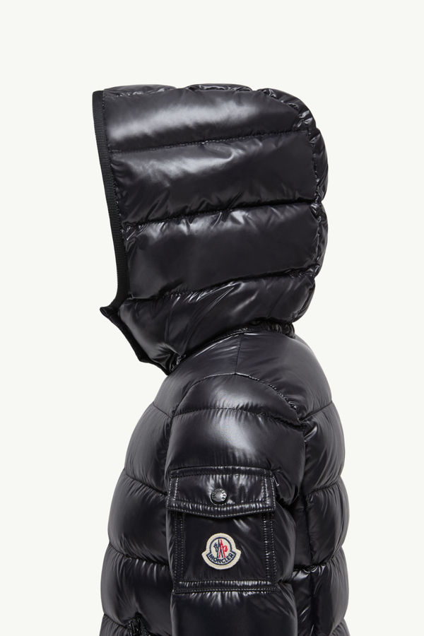 Bady Hooded Down Jacket Girl Black Moncler 2