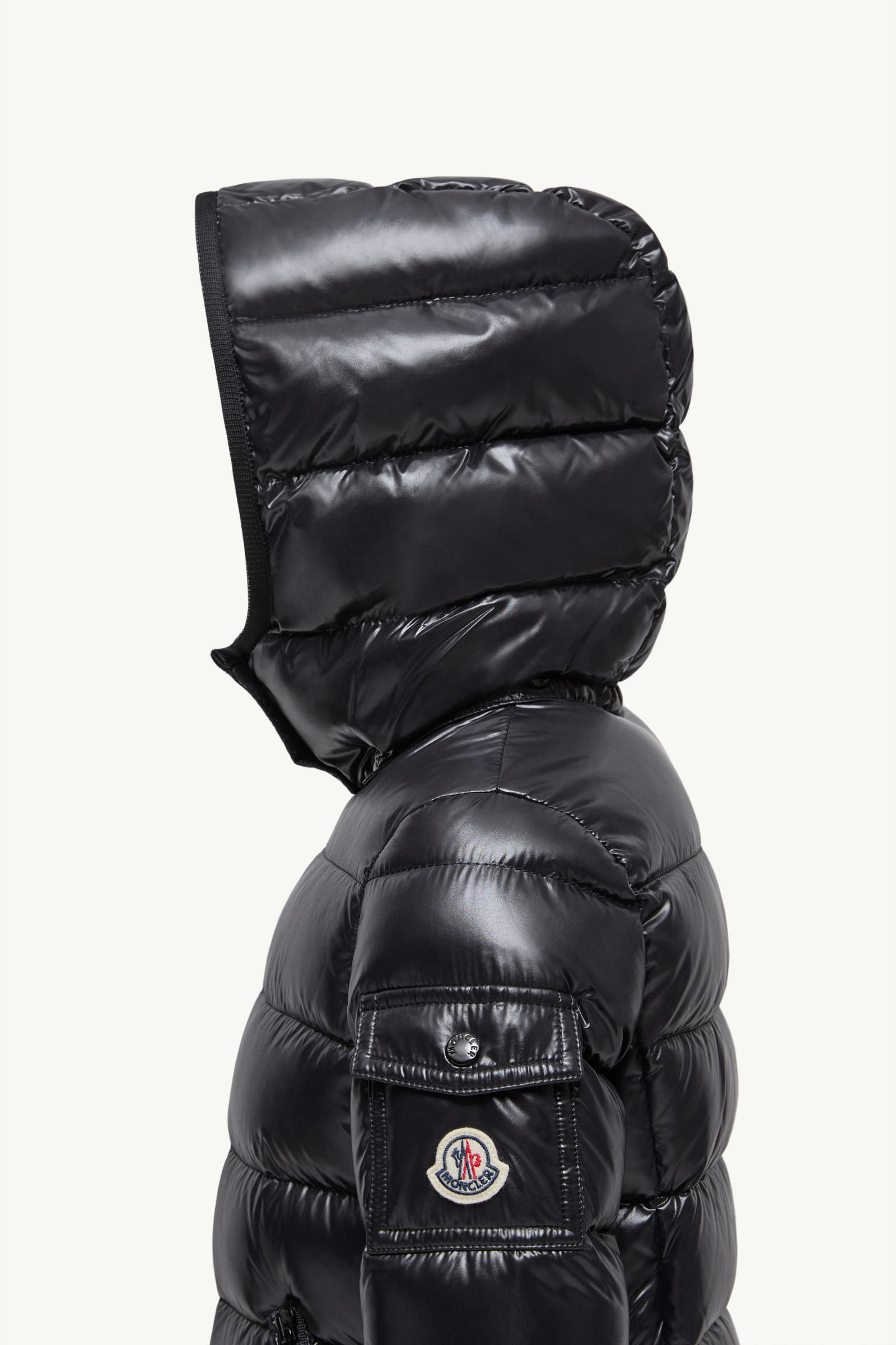 Bady Hooded Down Jacket Girl Black Moncler 2