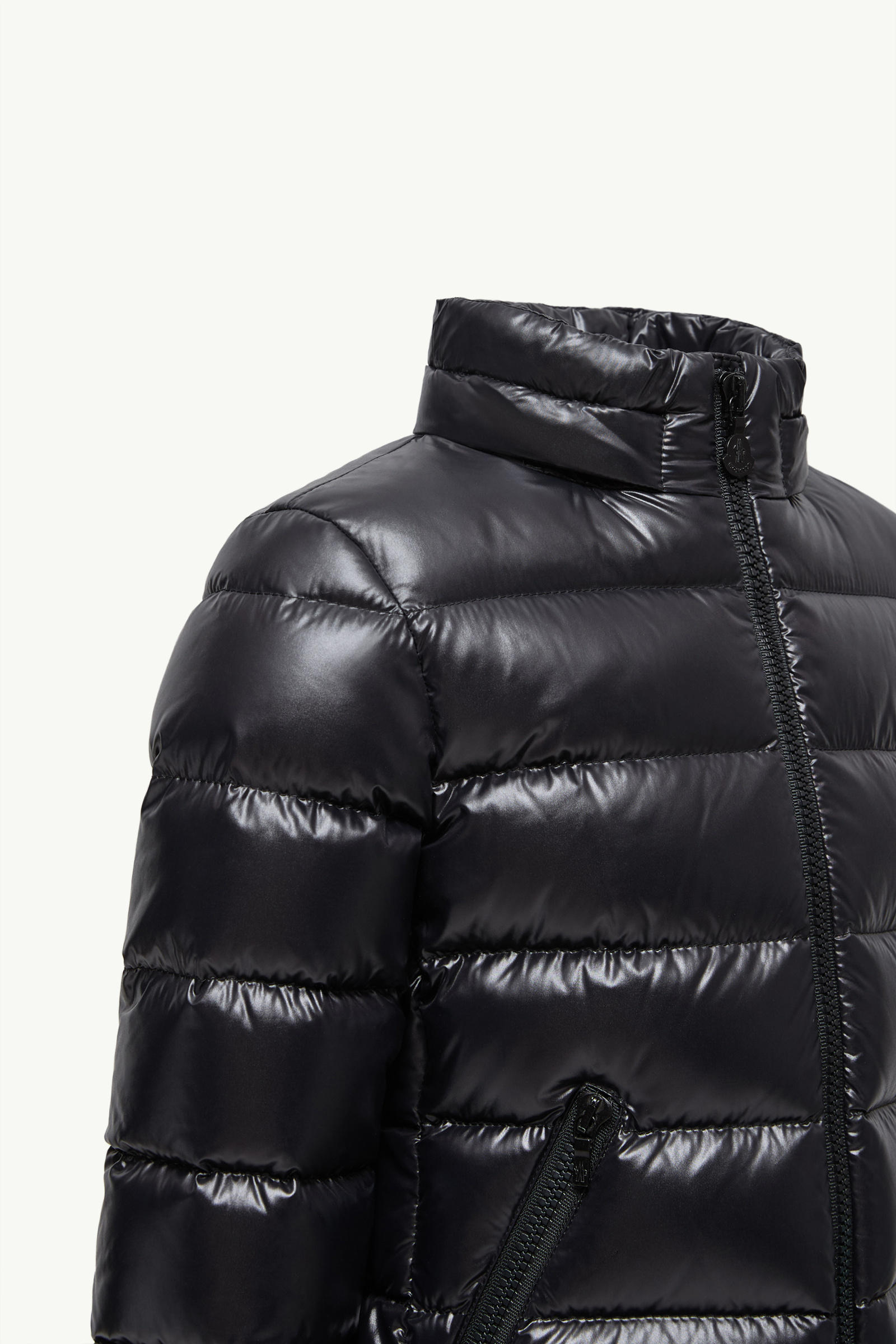 Bady Hooded Down Jacket Girl Black Moncler 3