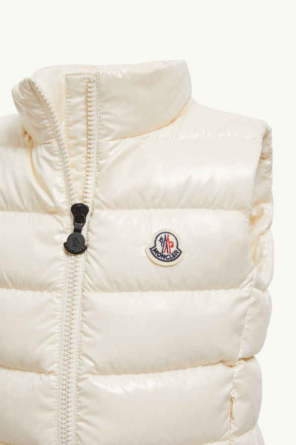 Ghany Down Gilet Girl White Moncler 1
