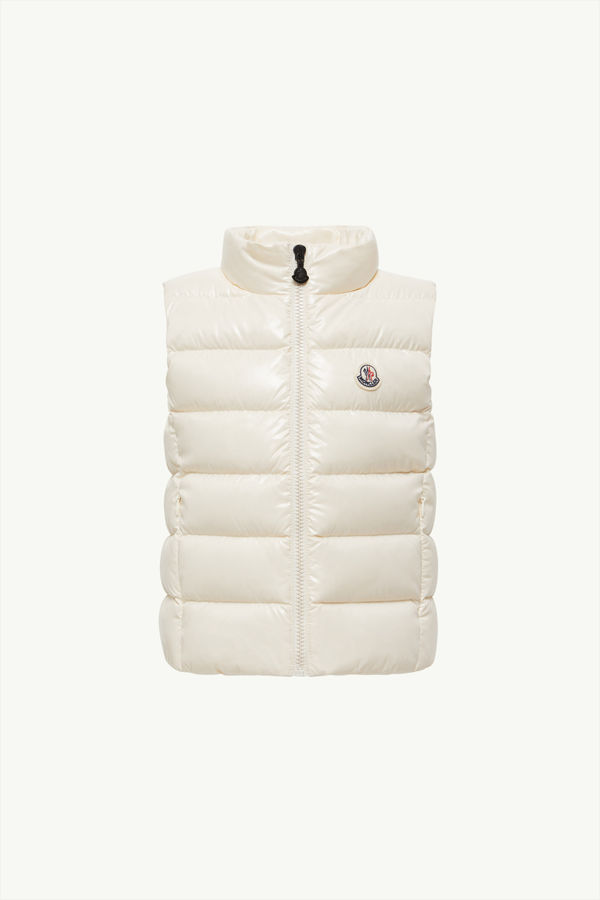 Ghany Down Gilet Girl White Moncler 0