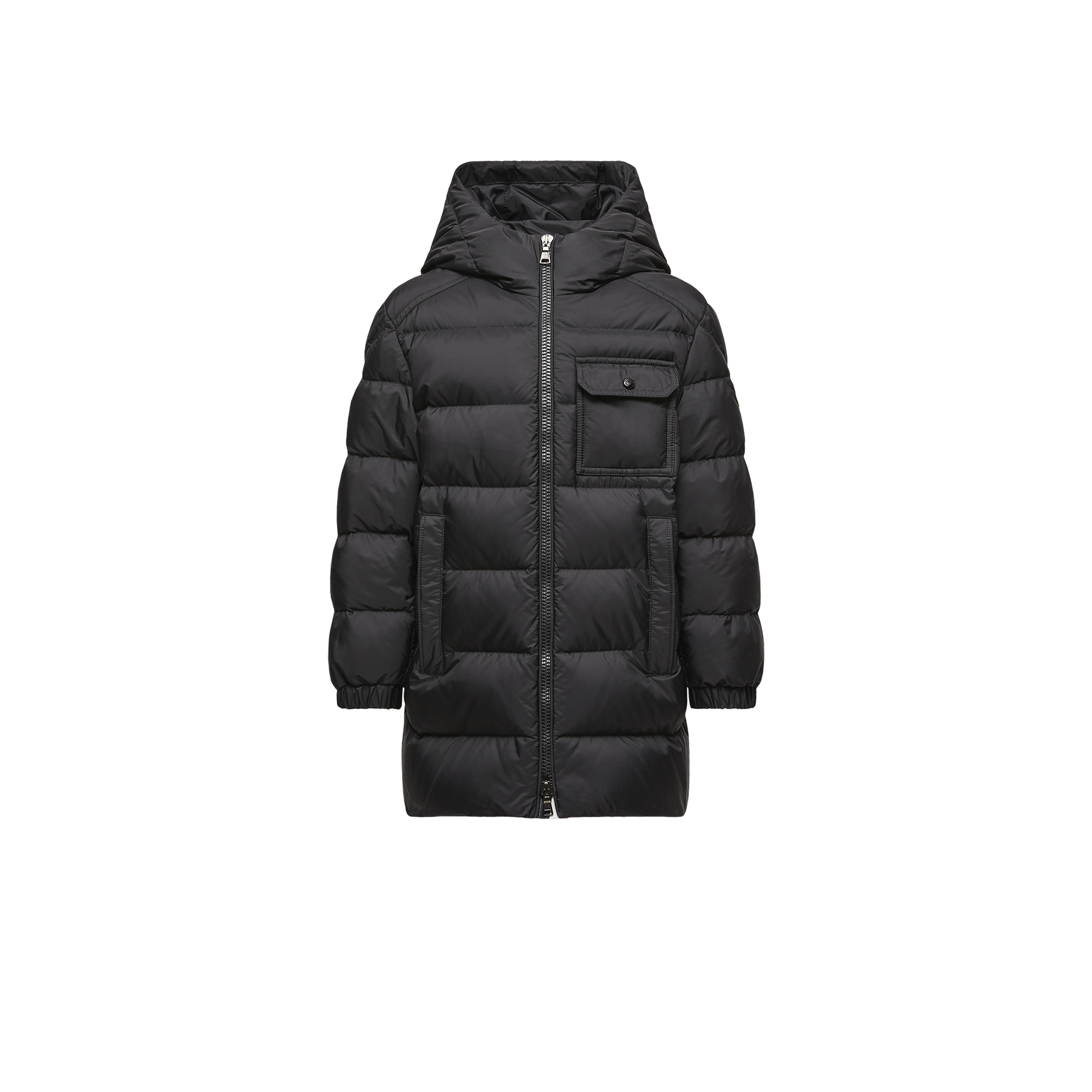 Moncler  Alani Hooded Down Jacket for Boys in Black, Size: 8Y