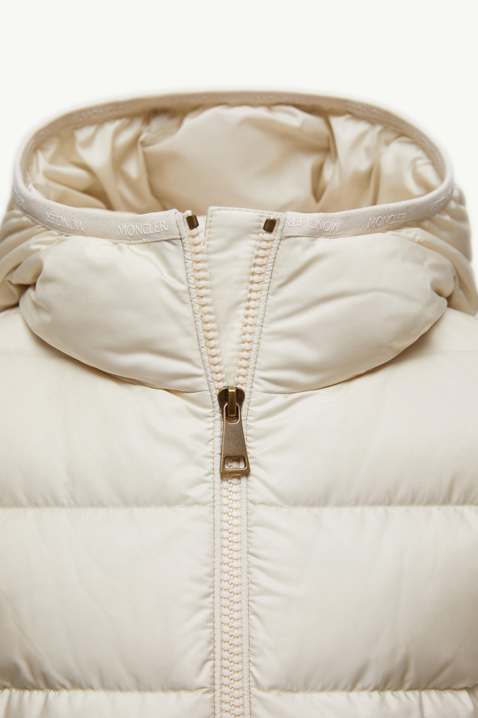 Barend Hooded Down Jacket Girl Light Beige Moncler 4
