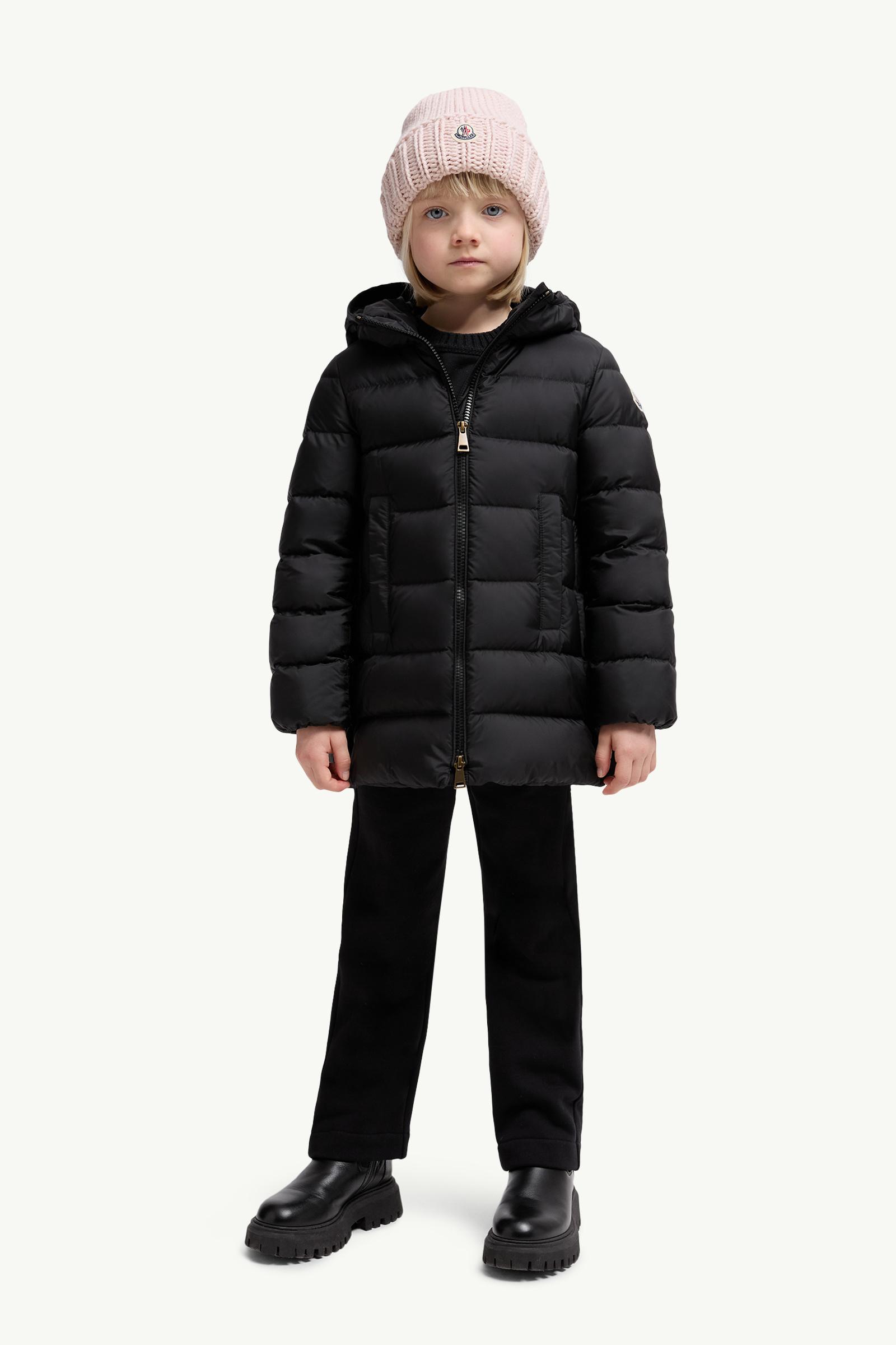 Barend Hooded Down Jacket Girl Black Moncler 1
