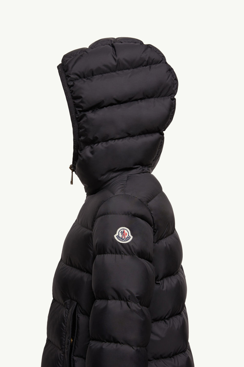 Barend Hooded Down Jacket Girl Black Moncler 2