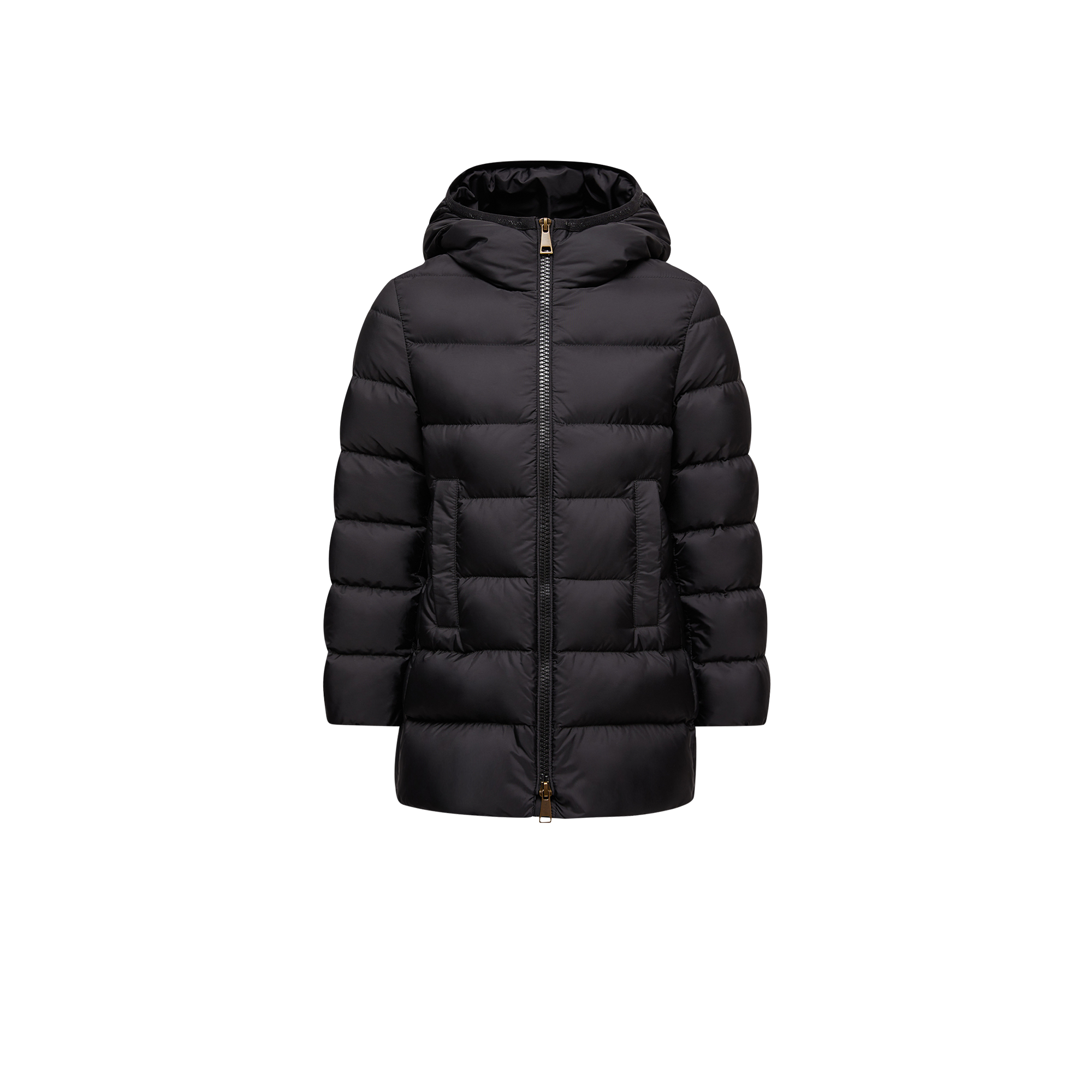 MONCLER ENFANT Barend Hooded Down Jacket, Girl, Black, Size: 6Y