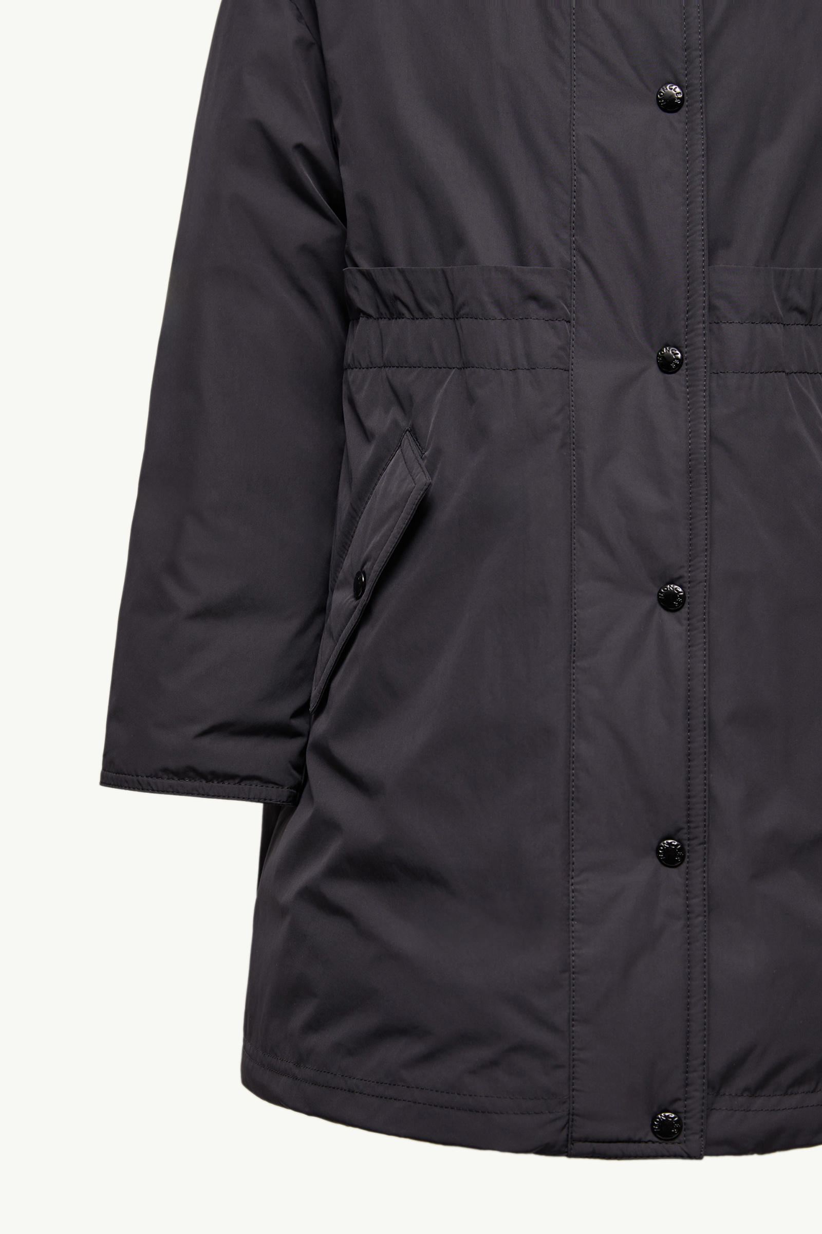 Coleen Parka Coat Girl Black Moncler 5