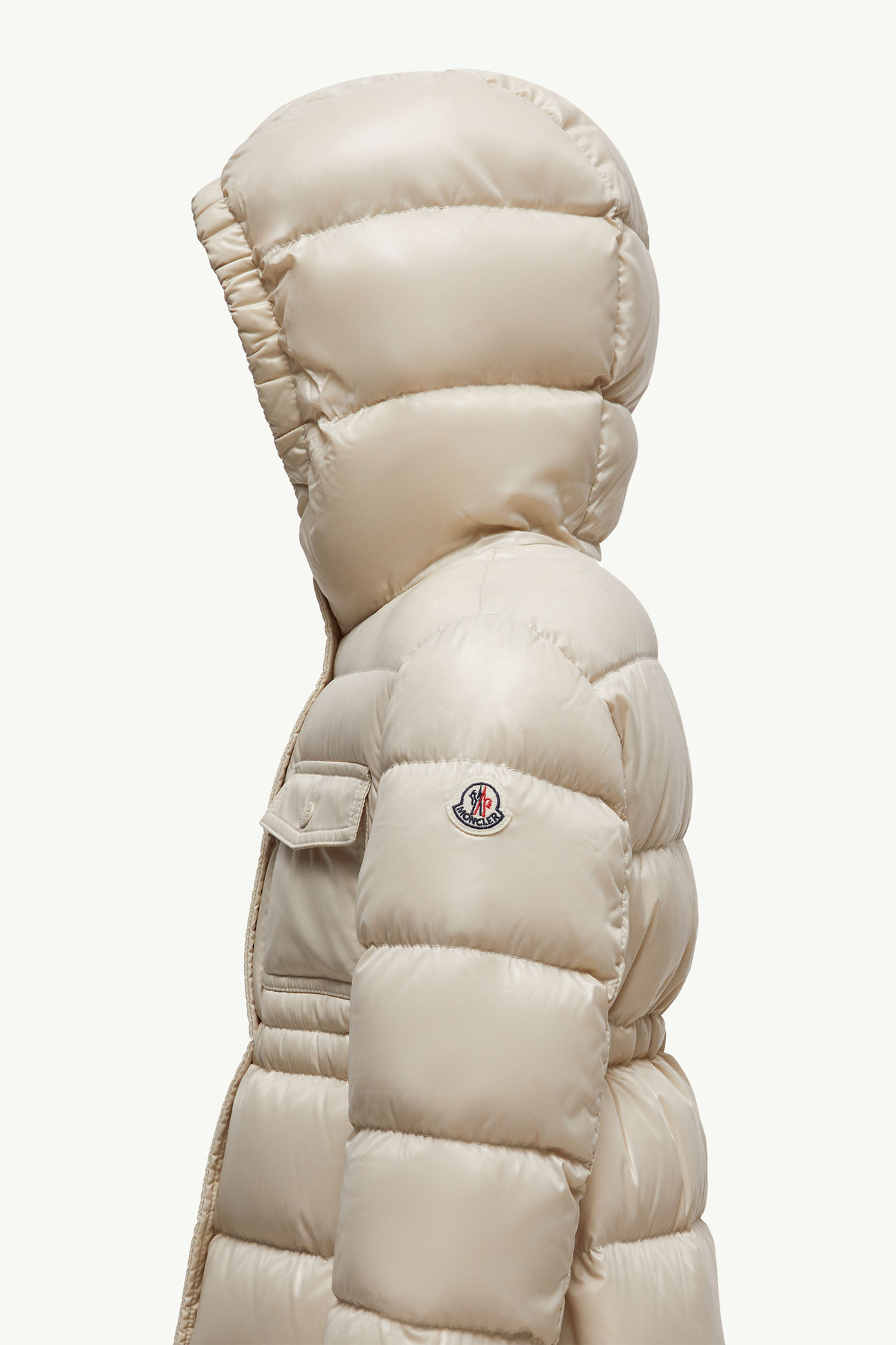 Dacca 후드 다운 재킷 키즈 여아 라이트 베이지 Moncler 1