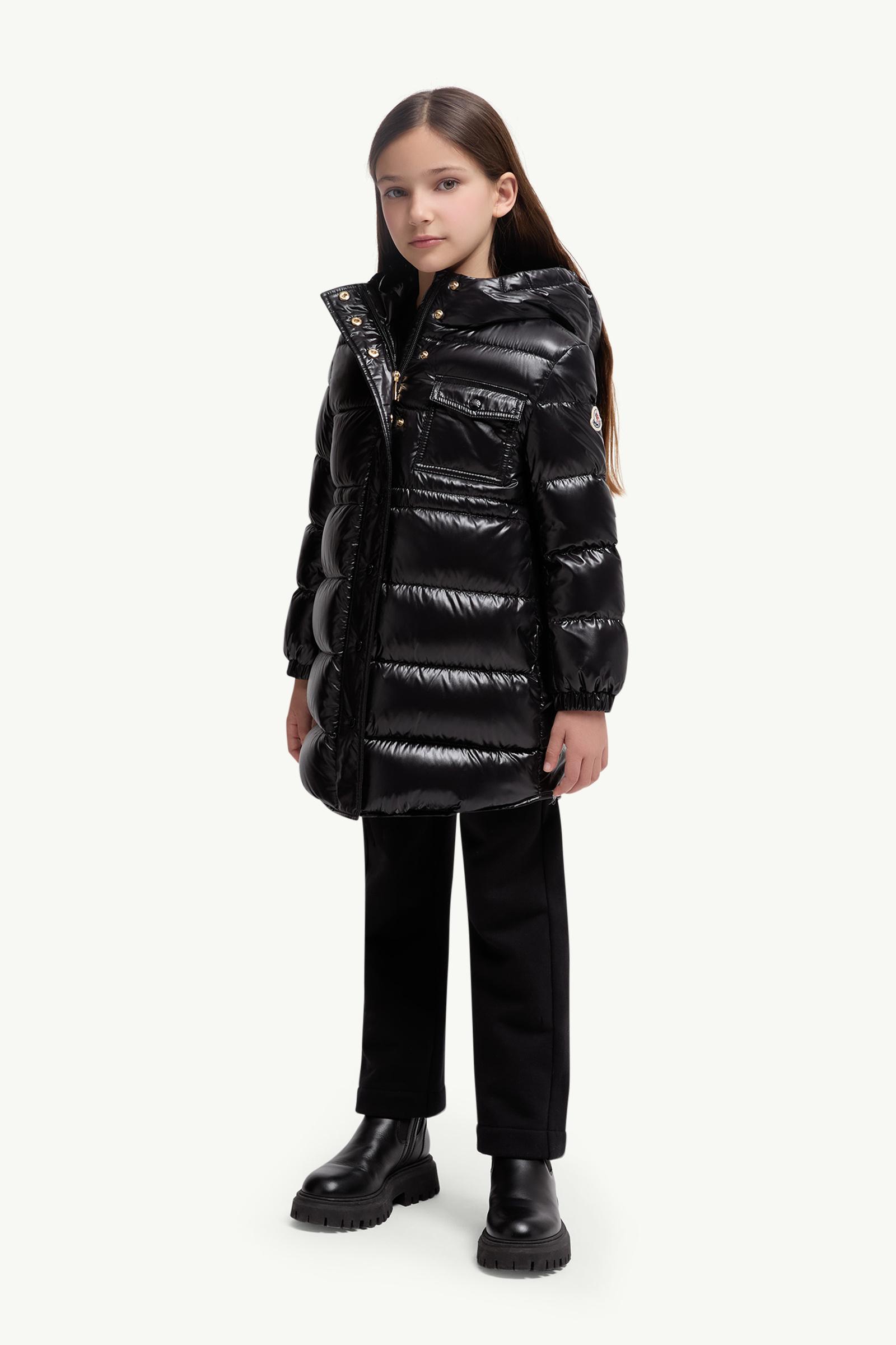 Dacca Hooded Down Jacket Girl Black Moncler 1