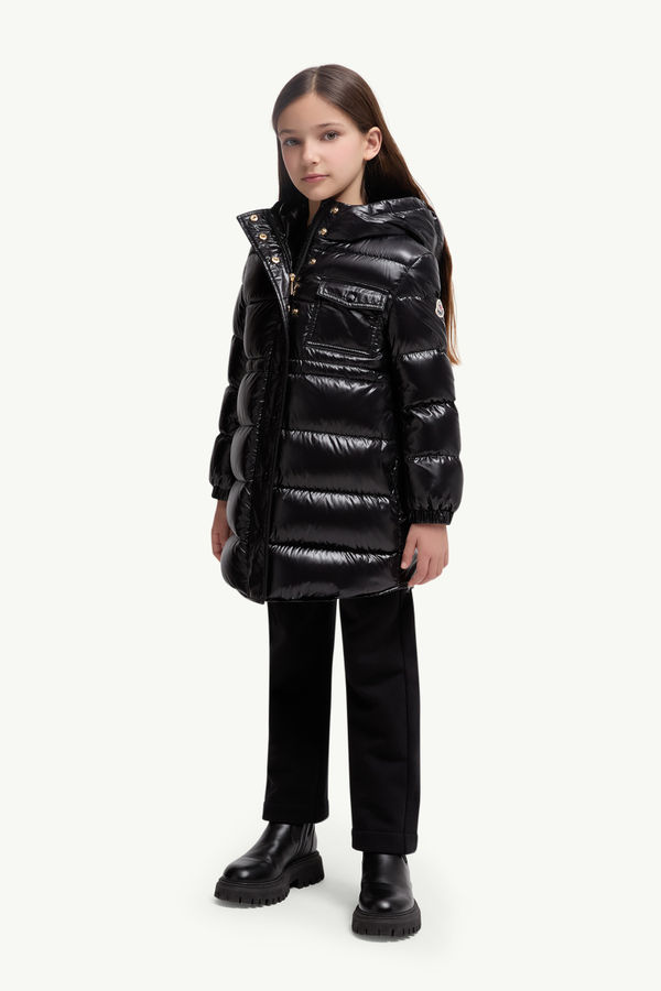 Dacca Daunenjacke mit Kapuze Mädchen Schwarz Moncler 1
