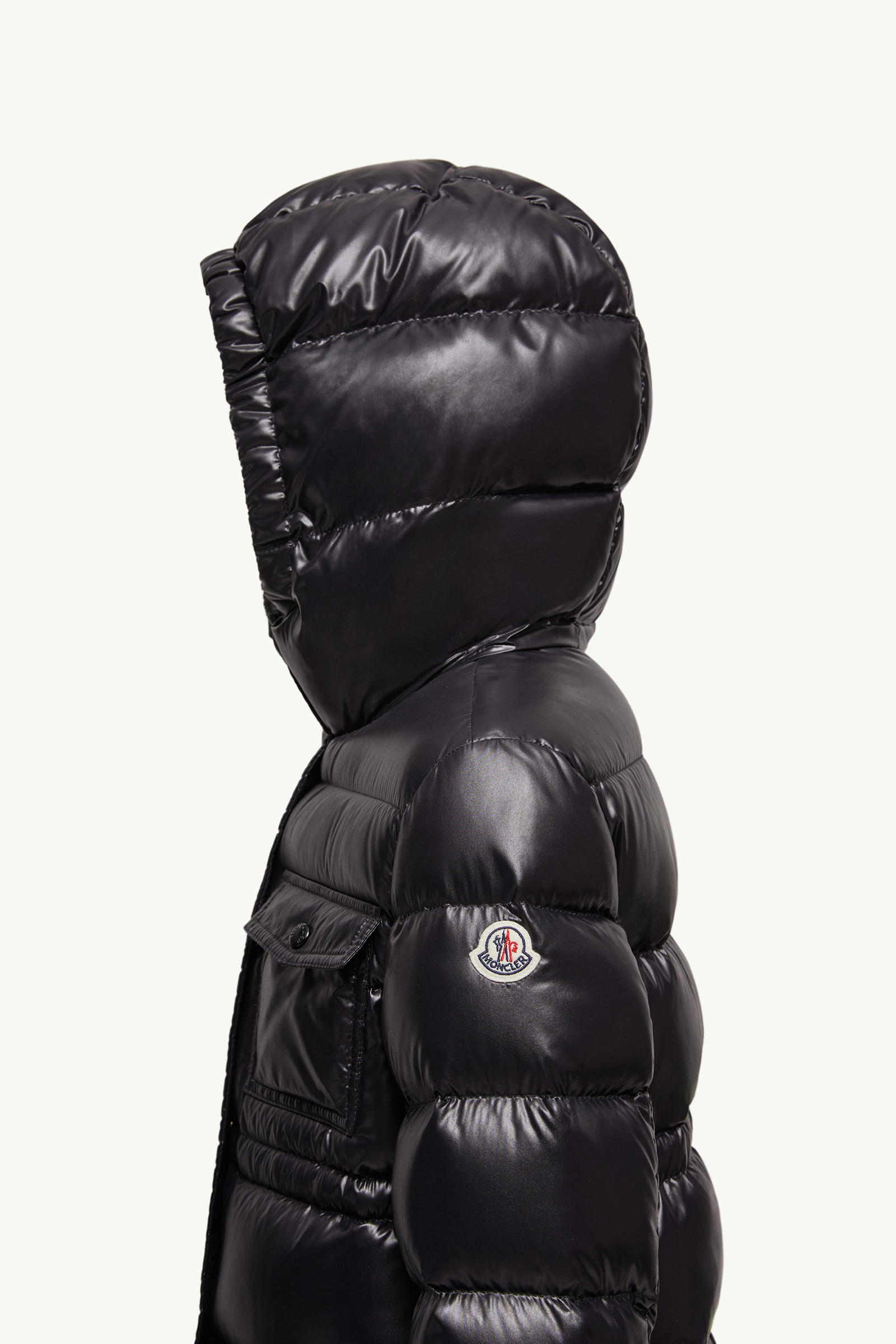 Dacca Hooded Down Jacket Girl Black Moncler 2