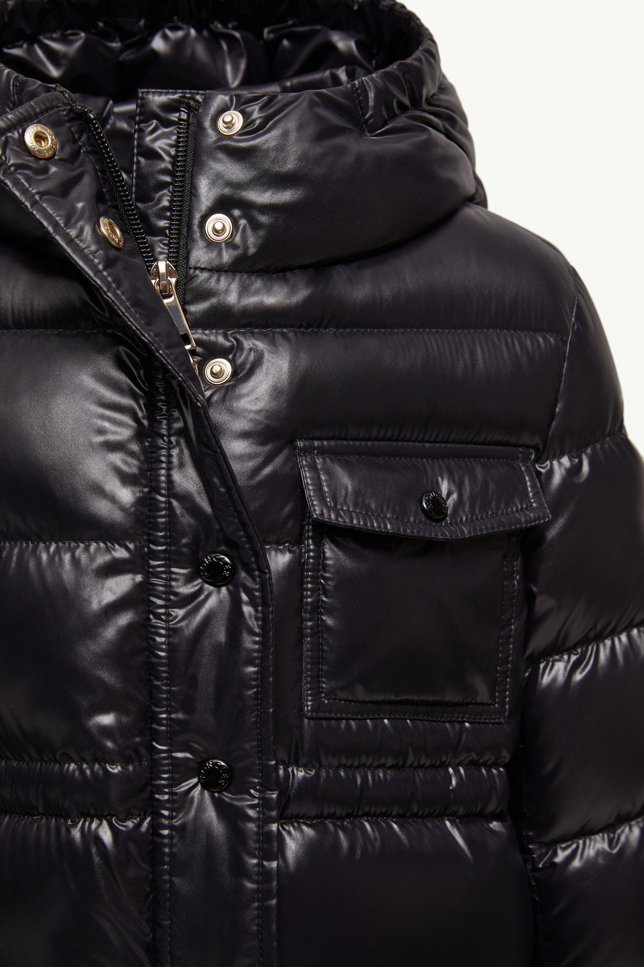 Piumino Dacca con cappuccio Bambina Nero Moncler 4