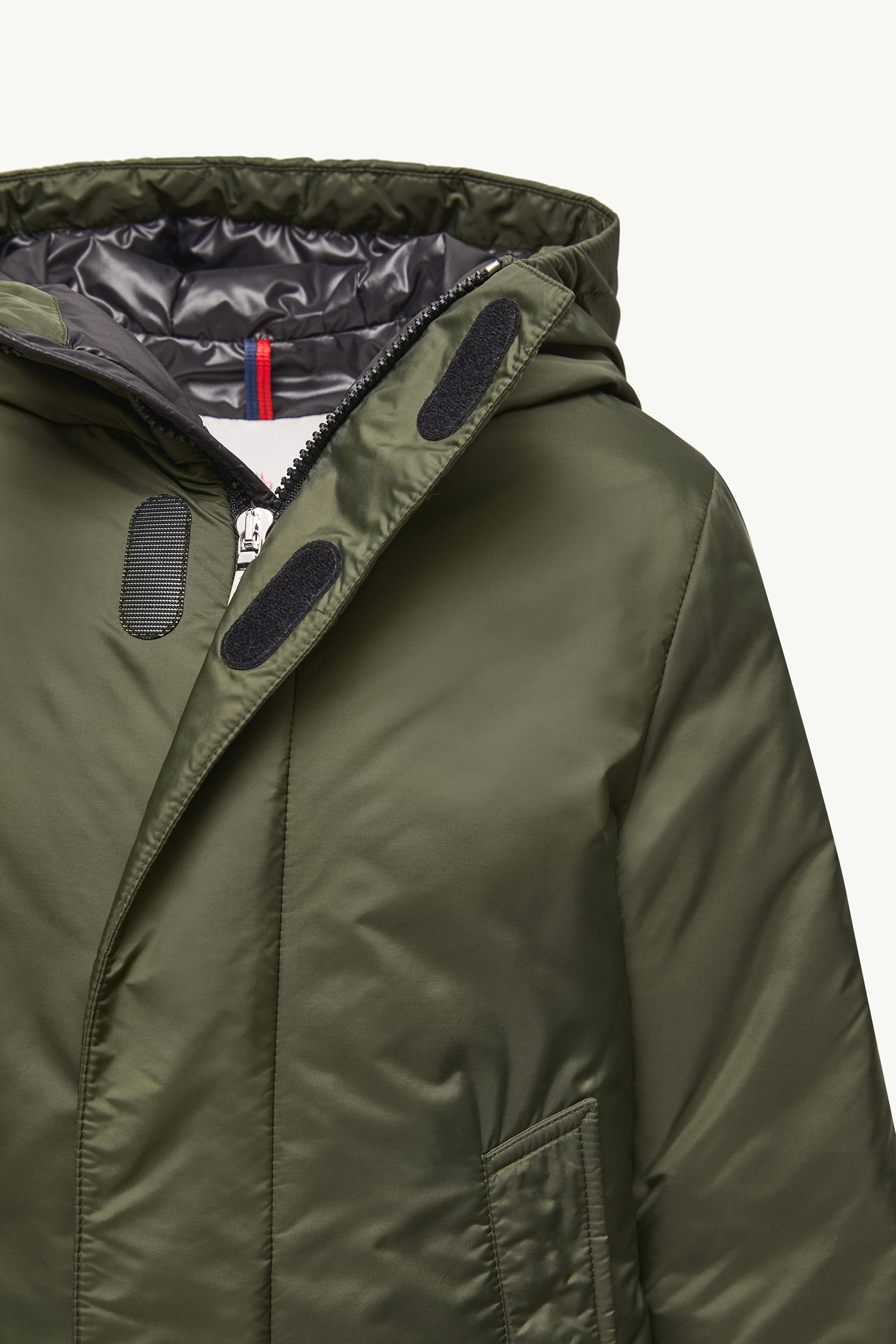 Gesudar Hooded Down Jacket Boy Olive Green Moncler 4