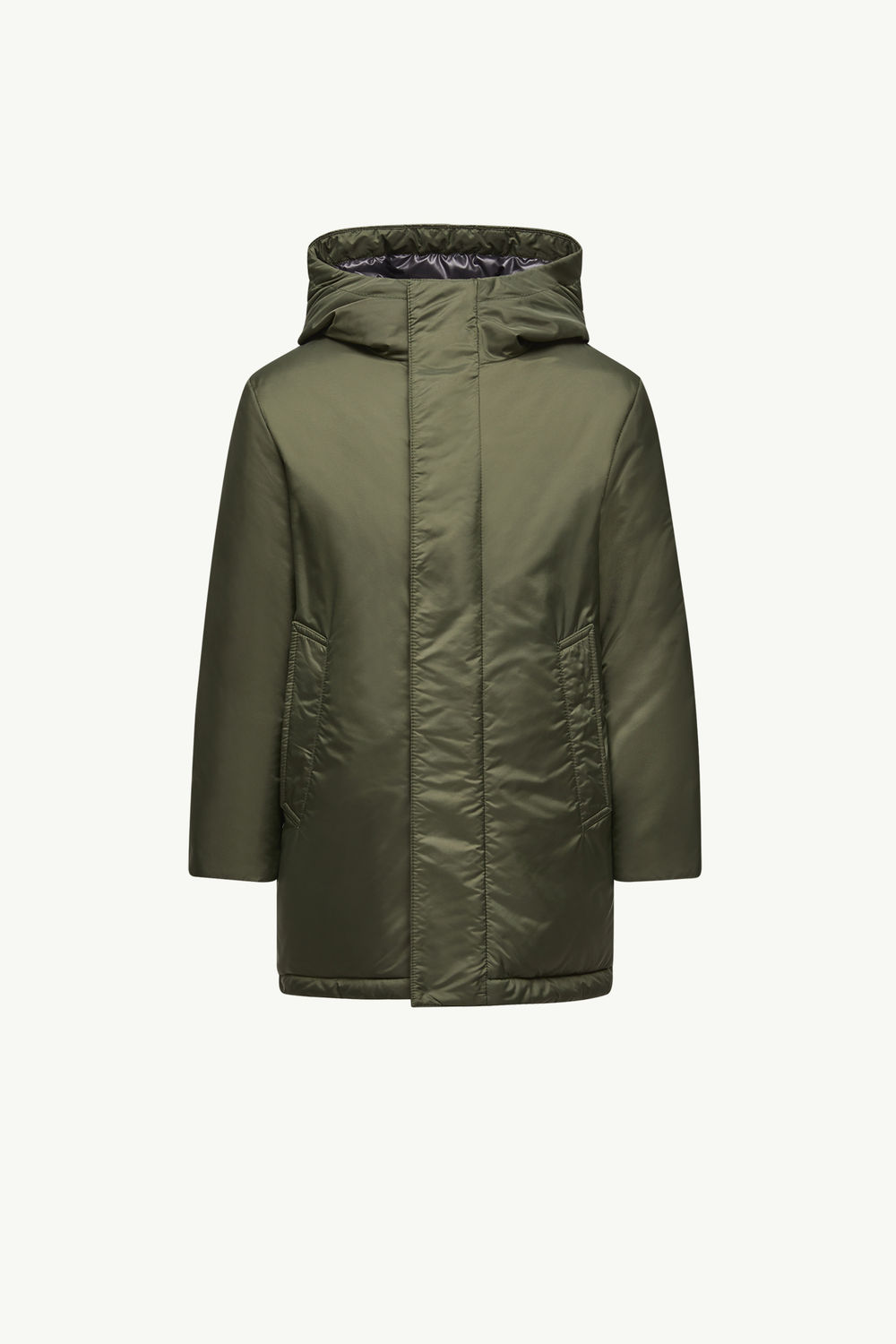 Gesudar Hooded Down Jacket Boy Olive Green Moncler 0