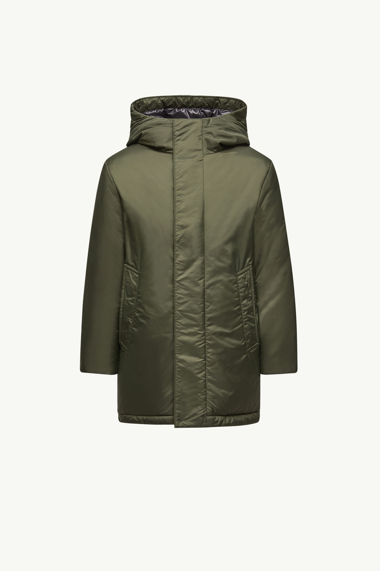 Piumino con Cappuccio Gesudar Bambino Verde Oliva Moncler 0