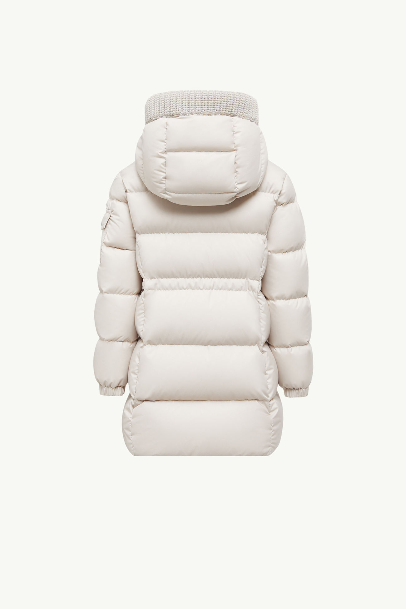 Piumino Irma con Cappuccio Bambina Bianco Avorio Moncler 2
