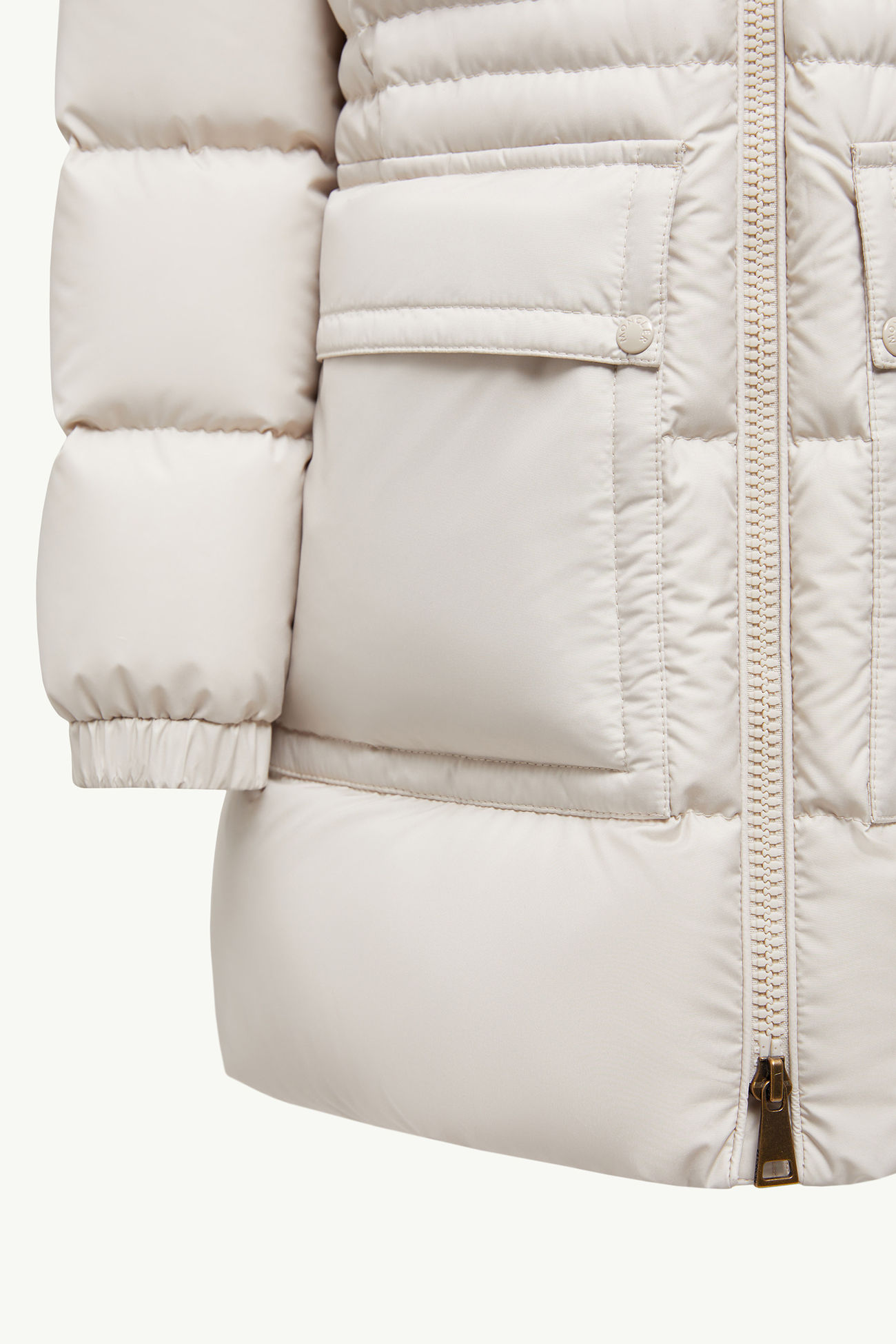 Plumífero con capucha Irma Niña Blanco Marfil Moncler 4