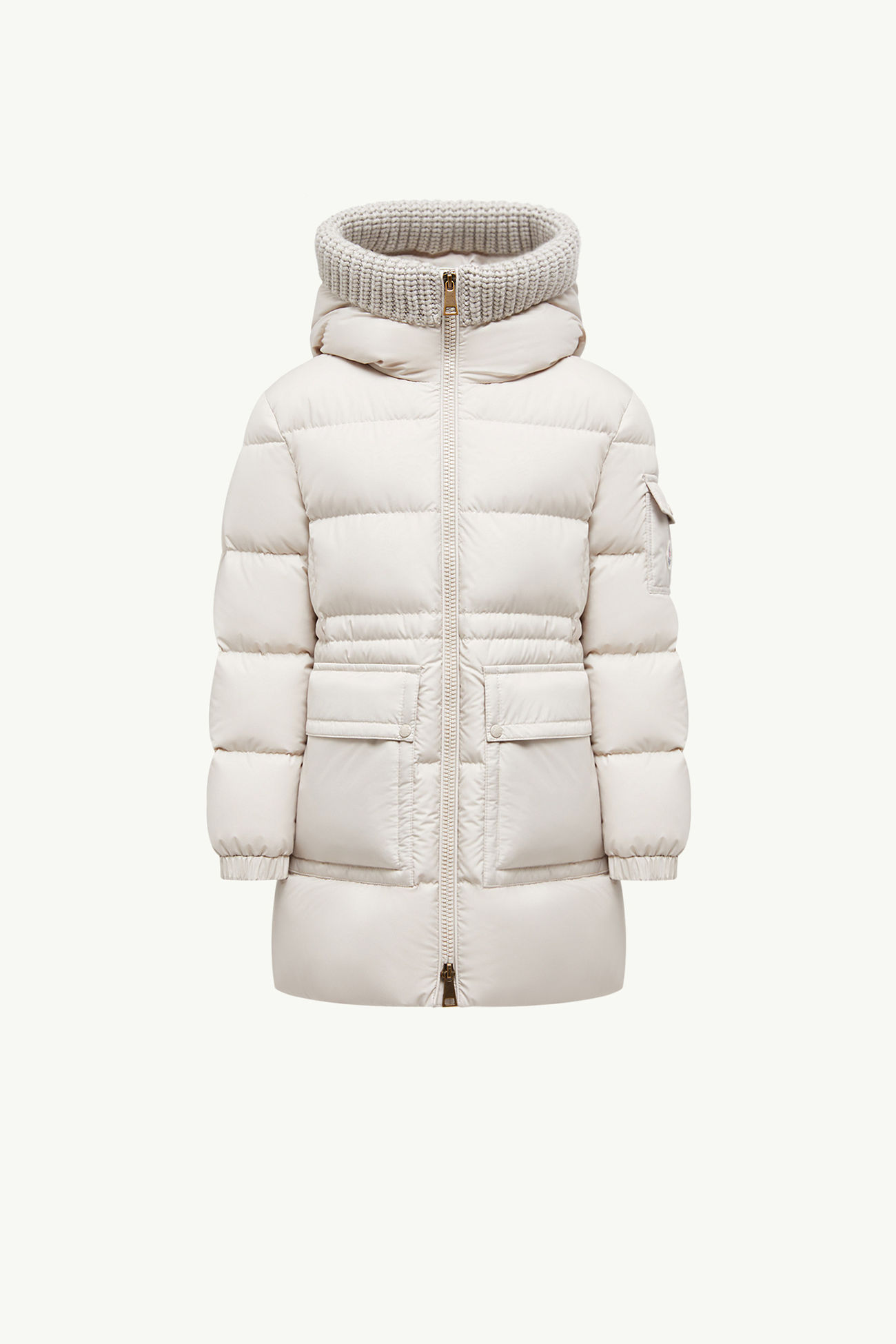 Plumífero con capucha Irma Niña Blanco Marfil Moncler 0